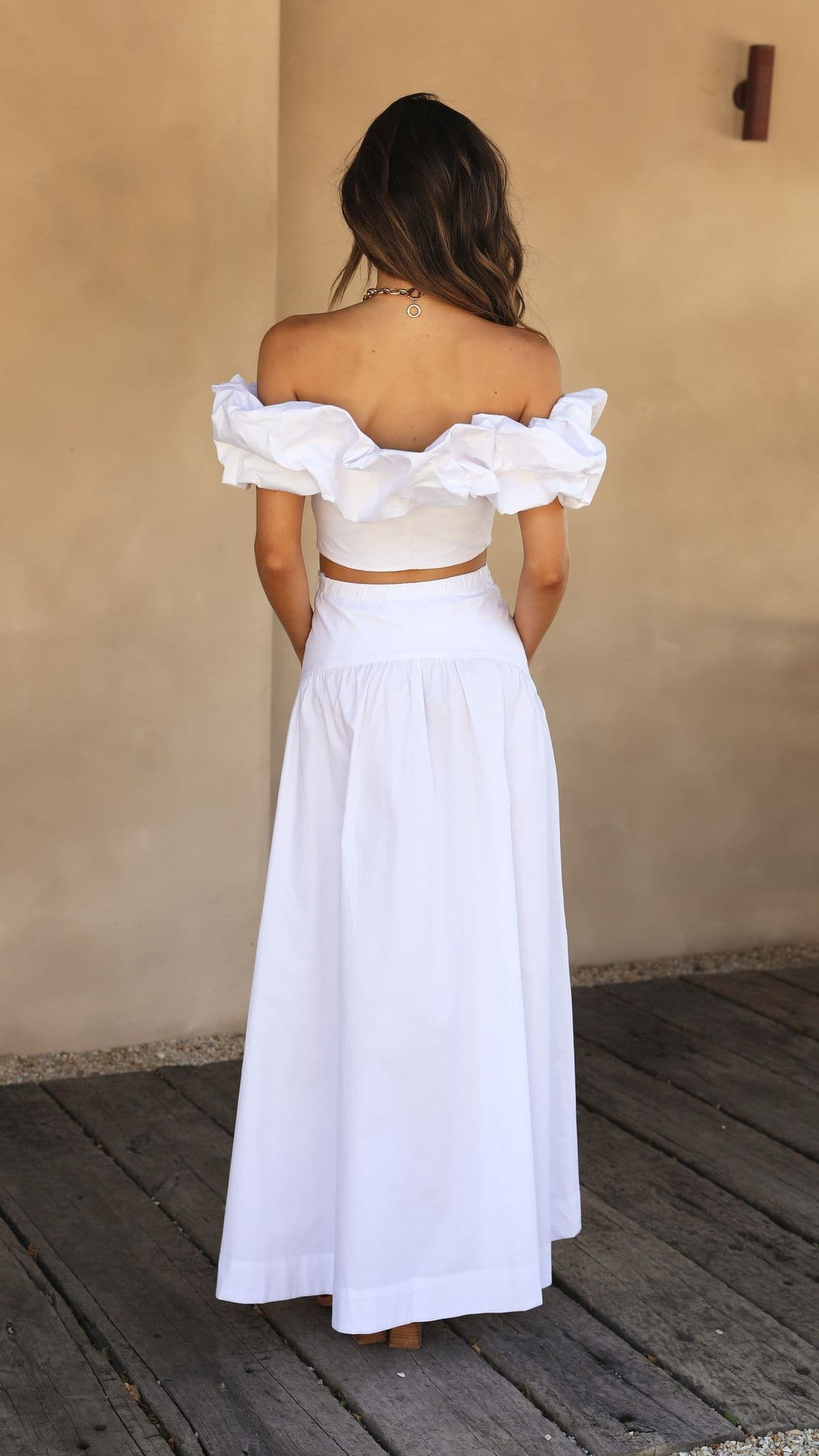 Kikodress - Savannah Maxi Skirt - White