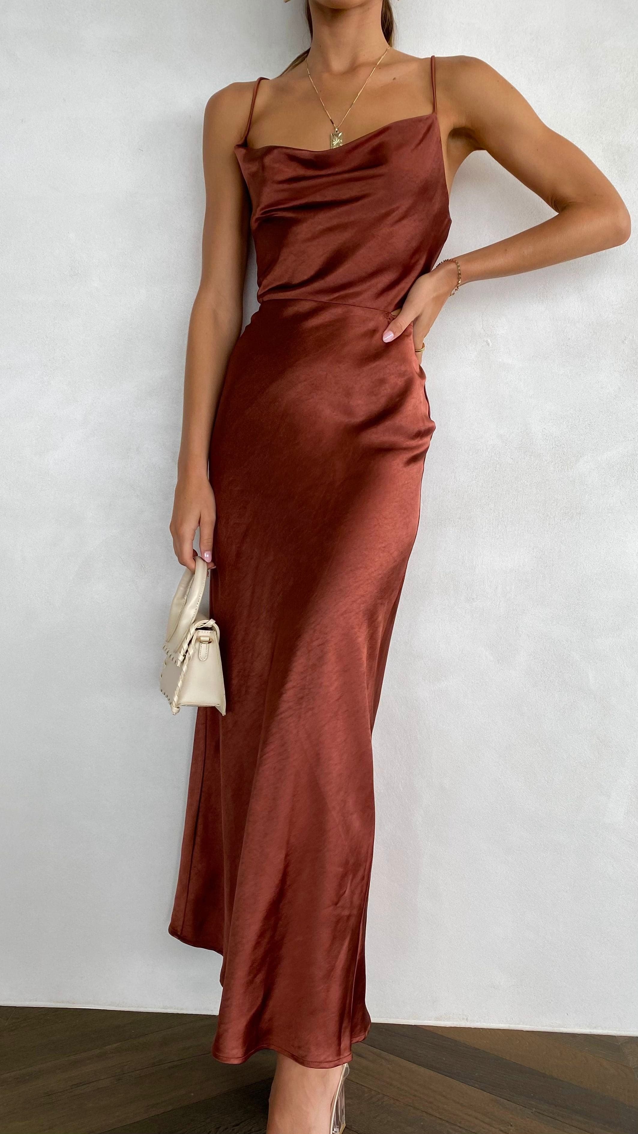 Kikodress - Sloan Midi Dress - Rust