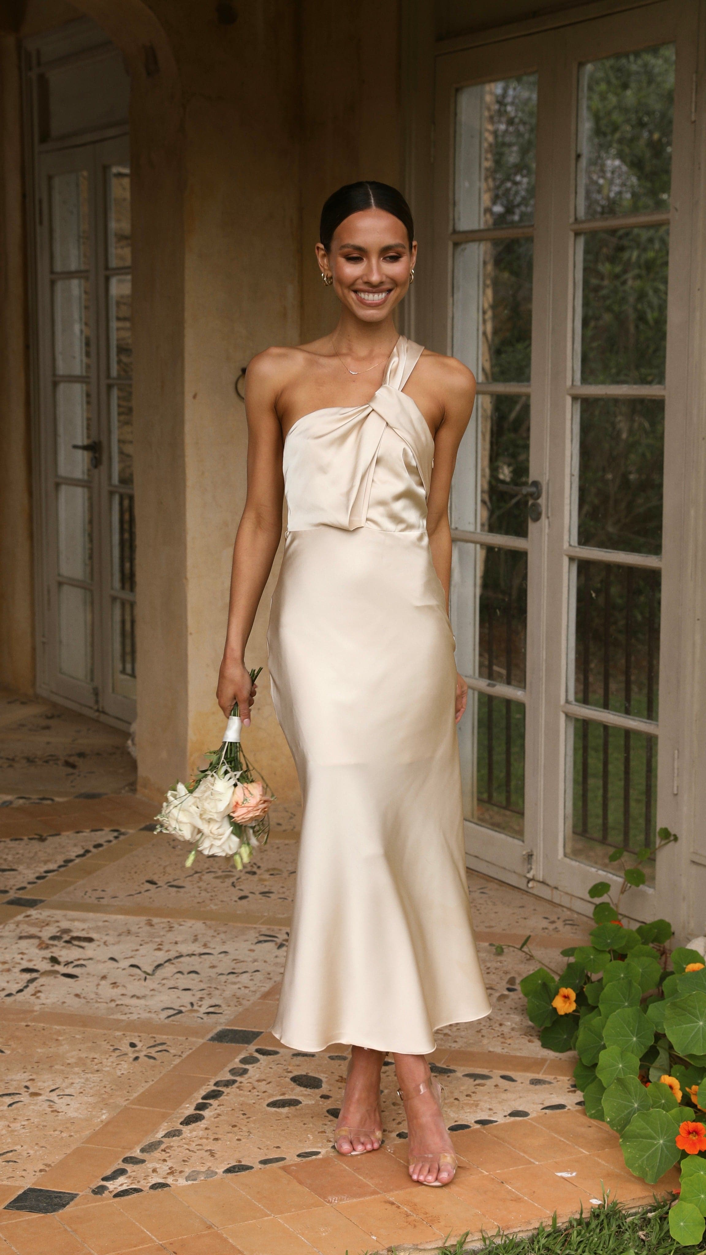 Kikodress - Sabine Midi Dress - Light Gold