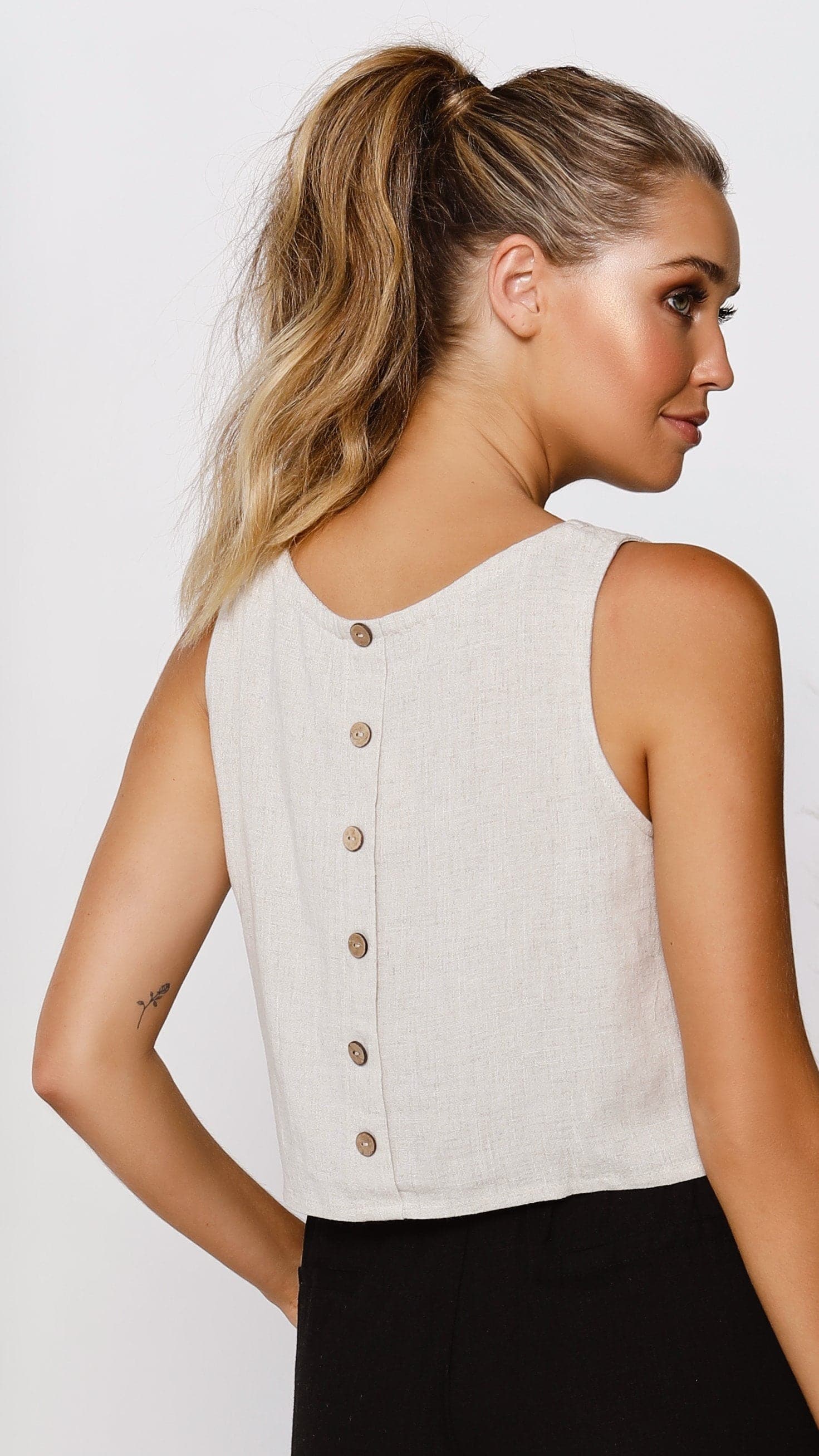 Kikodress - Persephone Crop Top - Natural