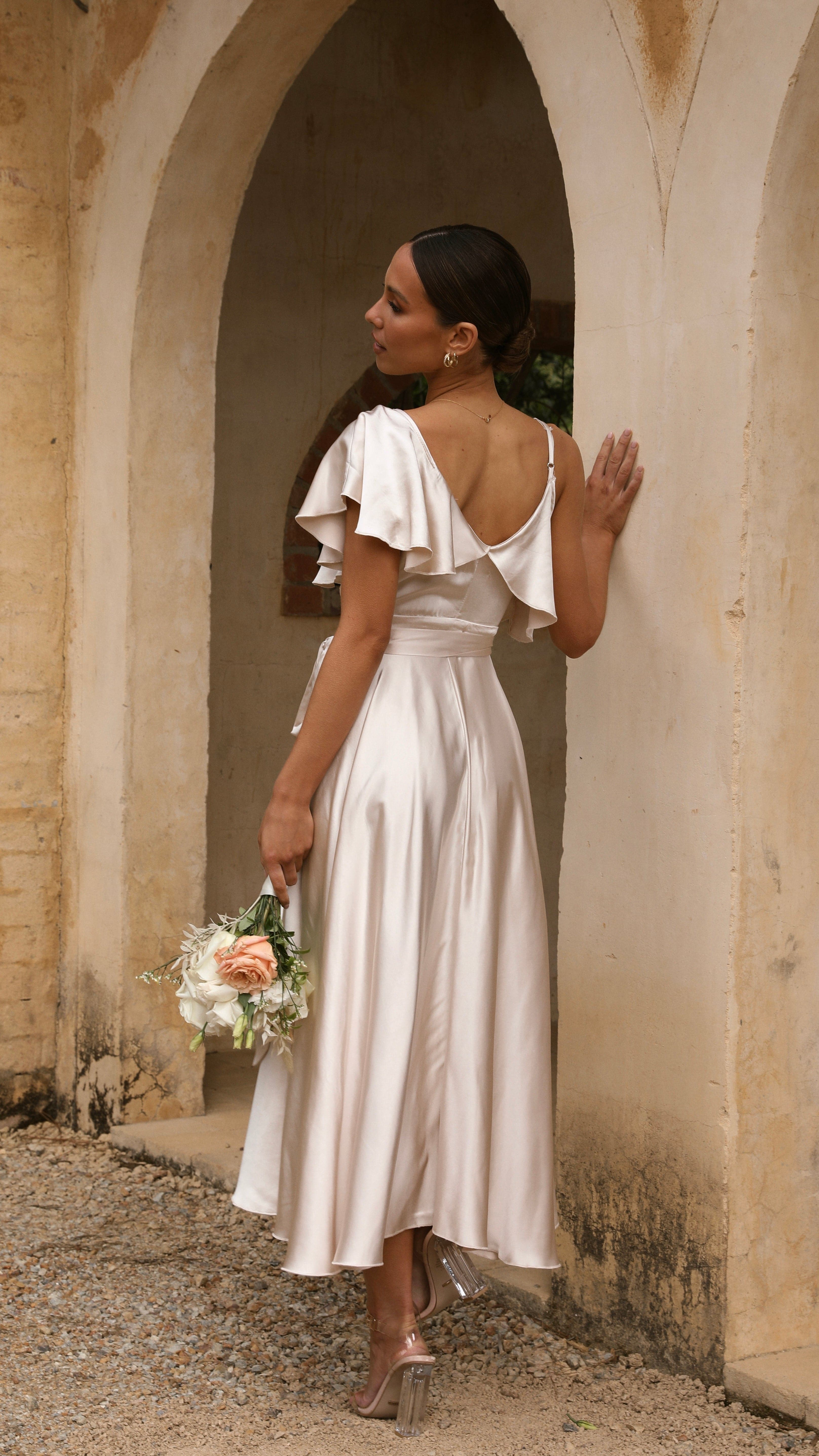 Kikodress - Jacinta Midi Dress - Champagne