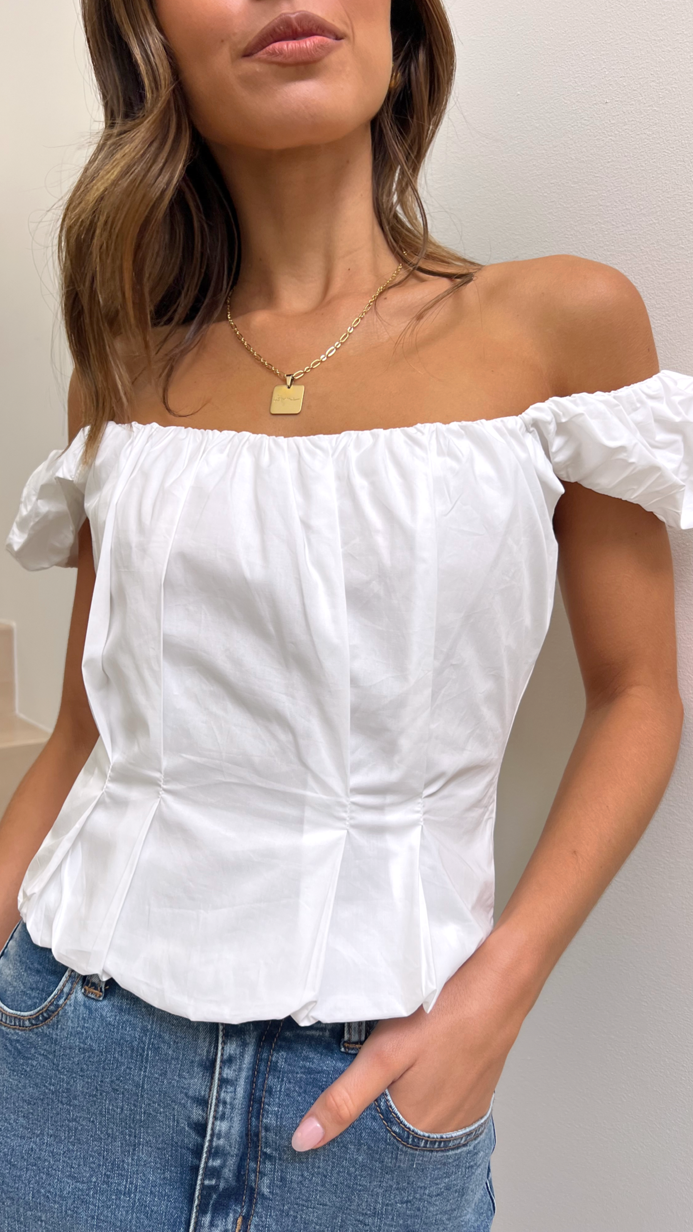 Kikodress - Lioness Almost Famous Top - Porcelain