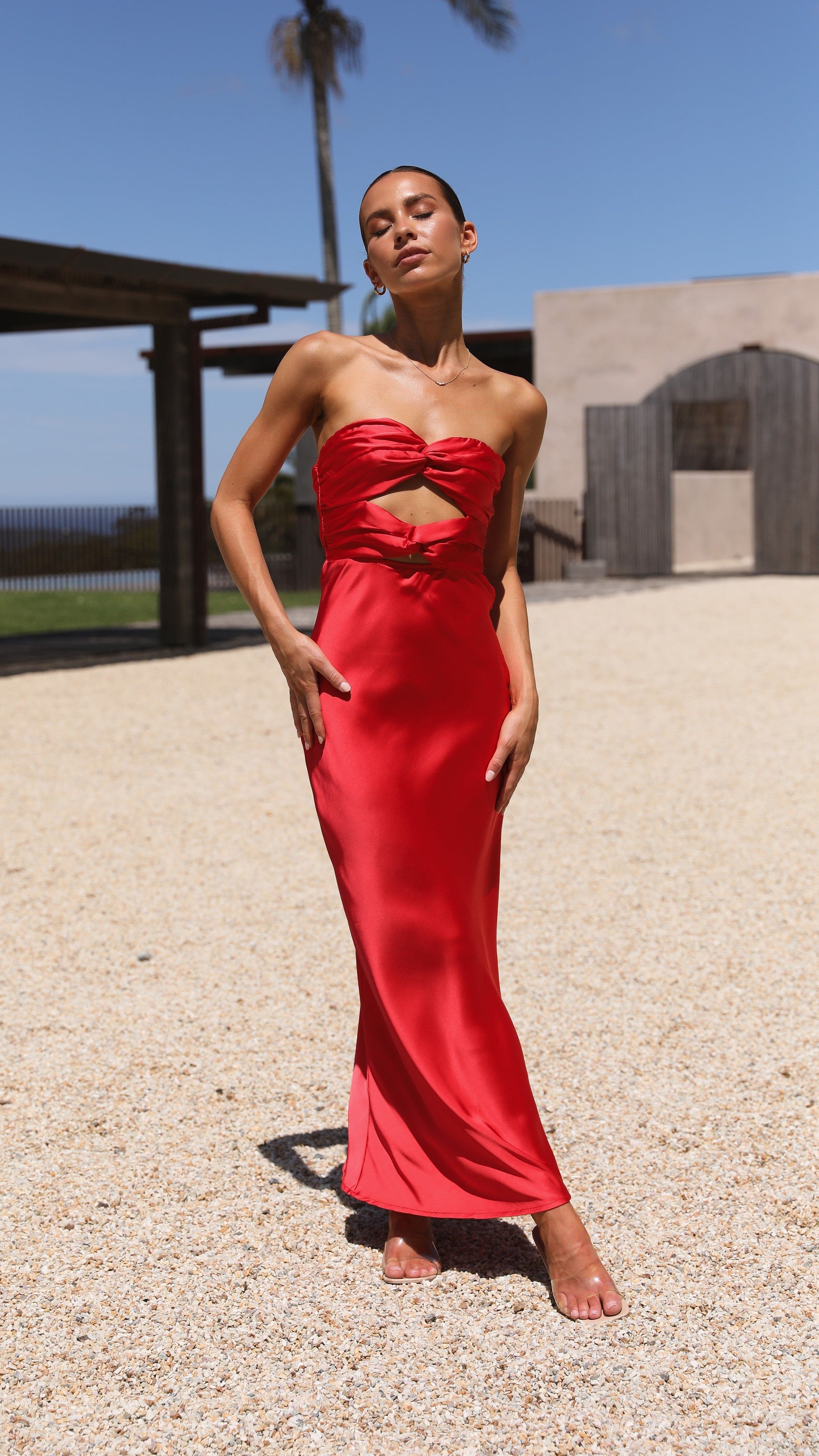 Kikodress - Izy Maxi Dress - Red