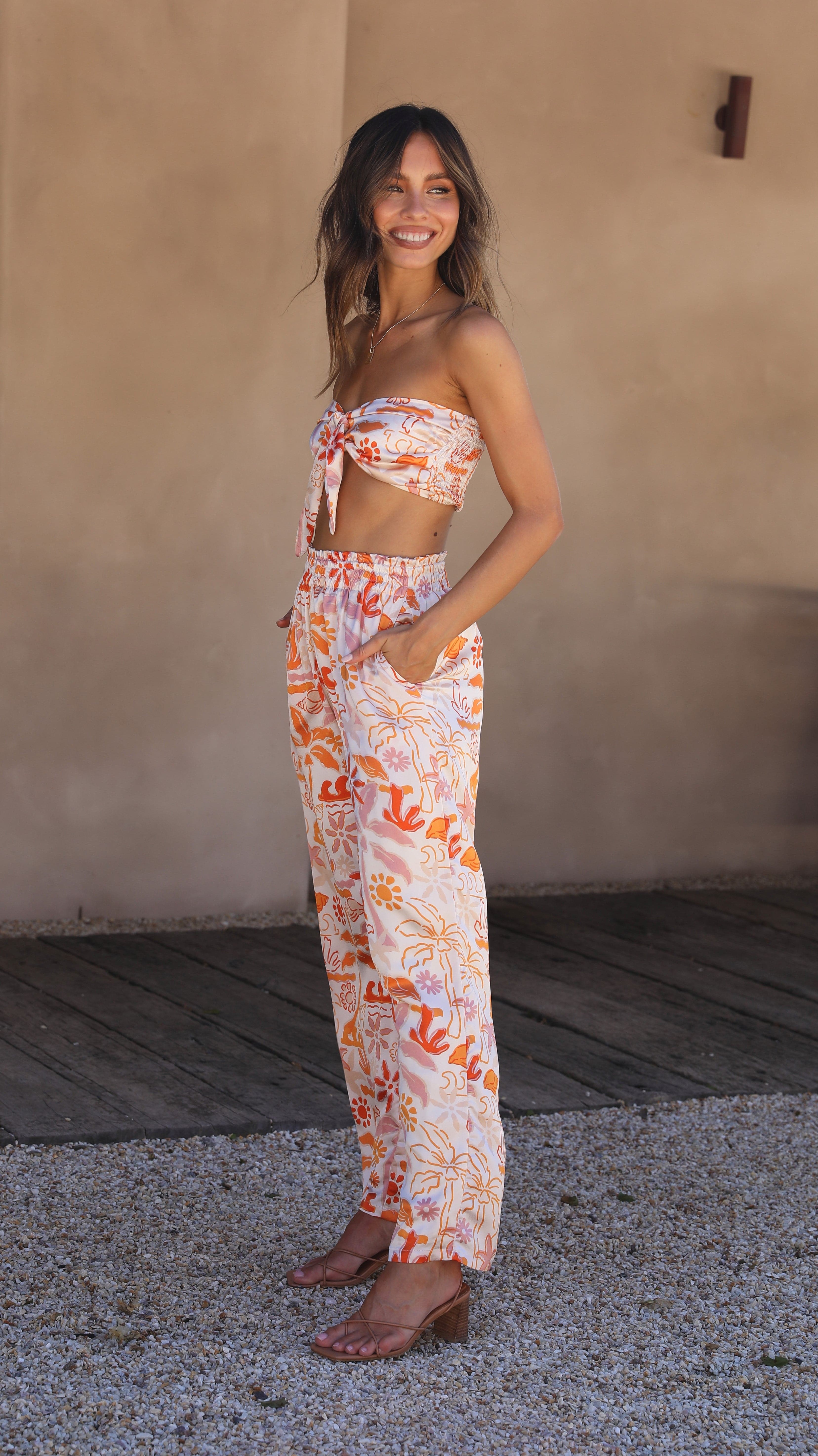 Kikodress - Calypso Pants - Seaview Print