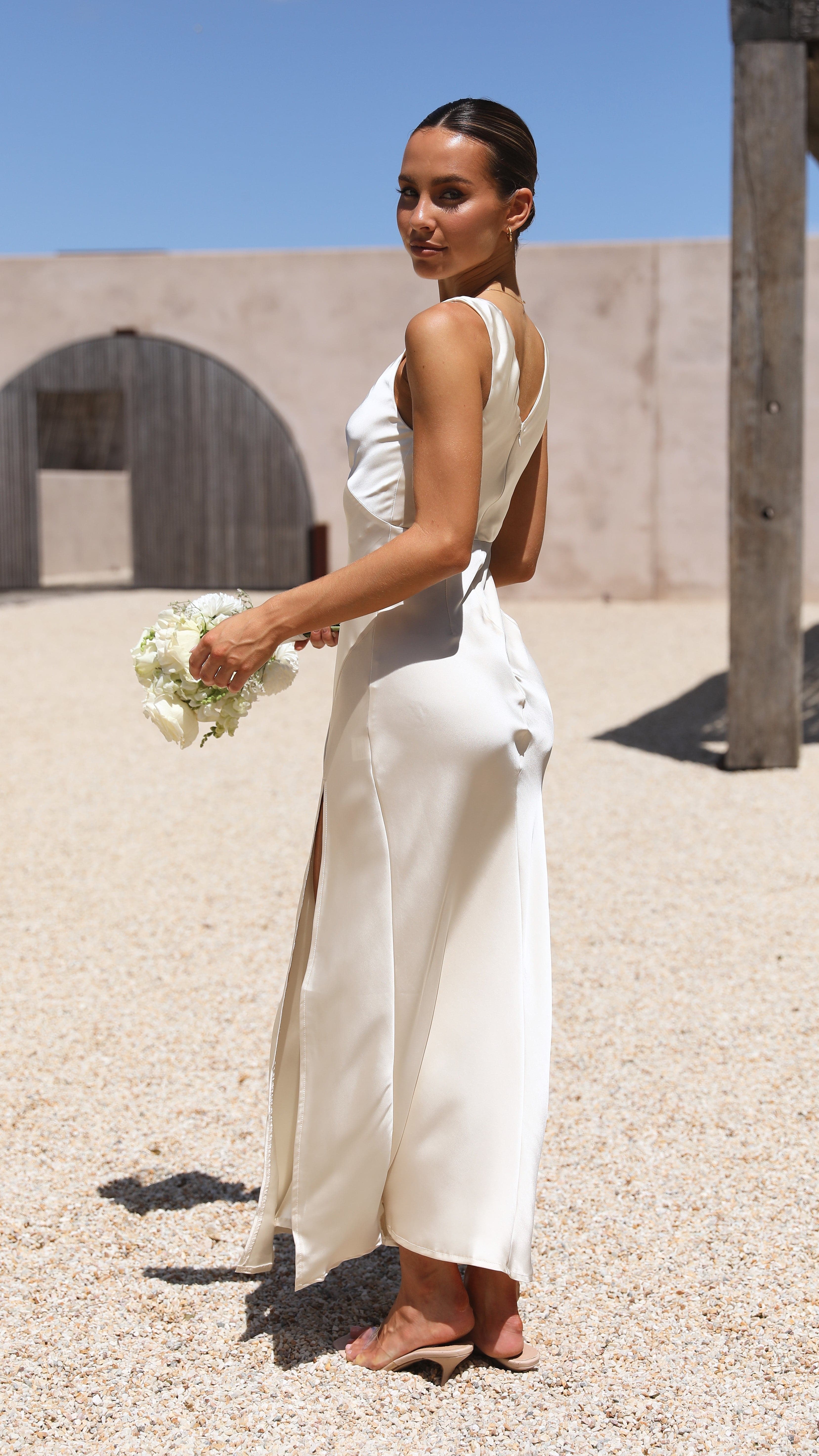 Kikodress - Taylor Maxi Dress - Ivory