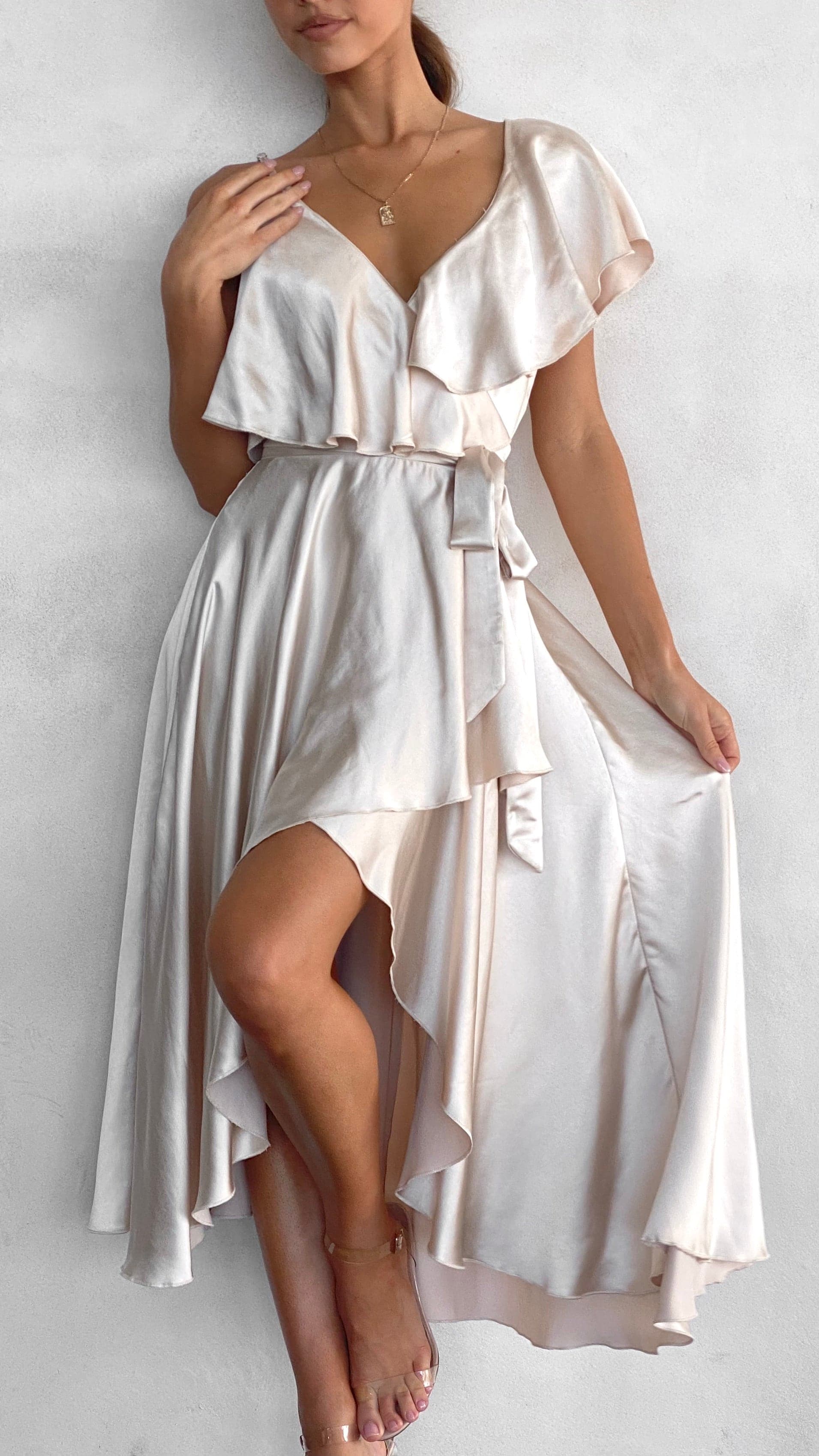 Kikodress - Jacinta Midi Dress - Champagne