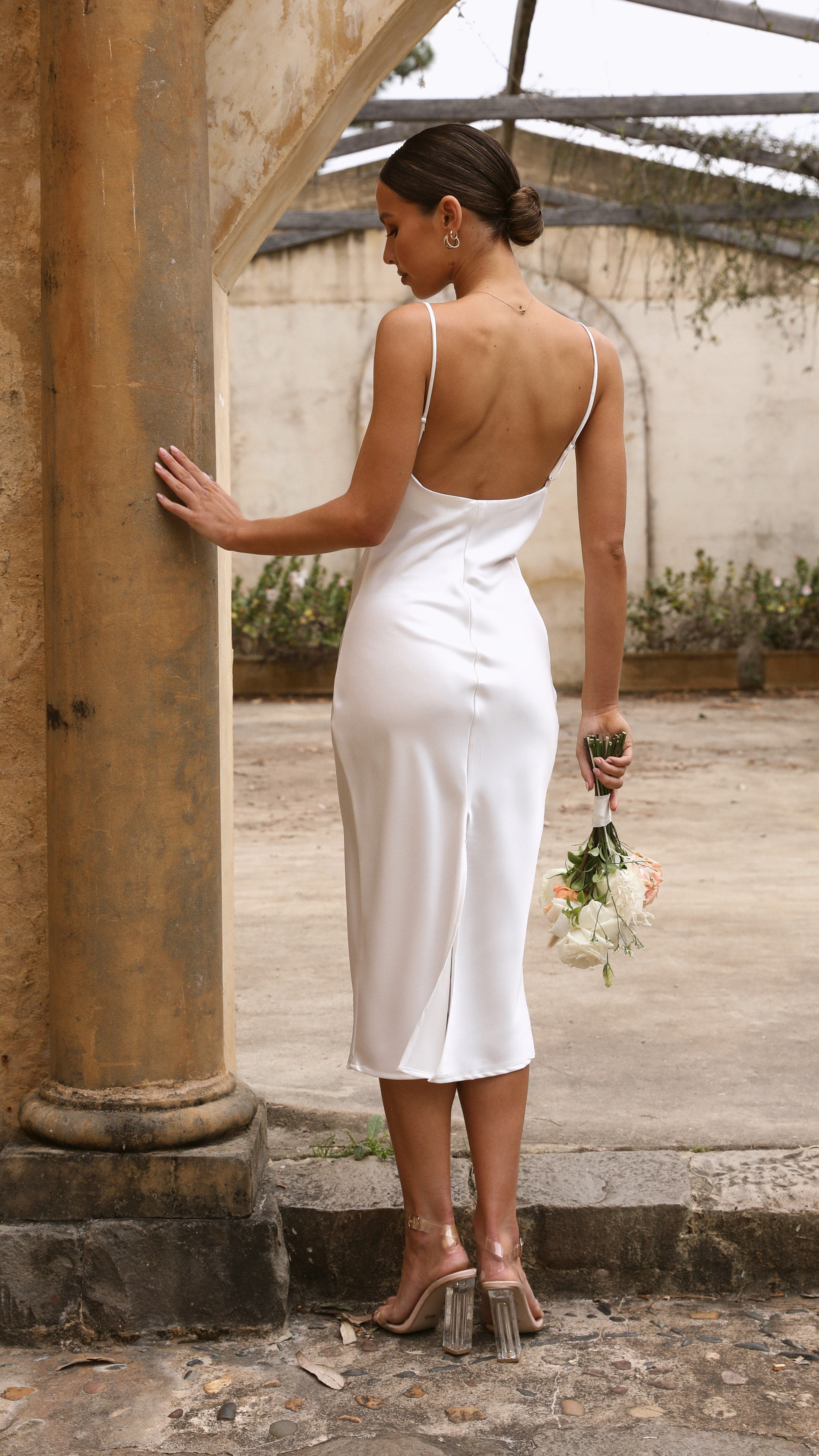 Kikodress - Jewels Midi Dress - Pearl