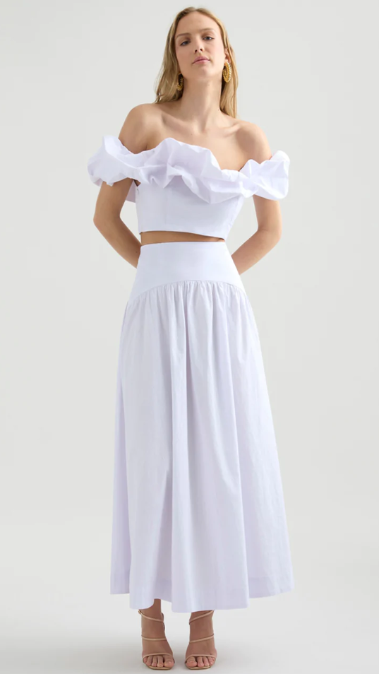Kikodress - Savannah Maxi Skirt - White