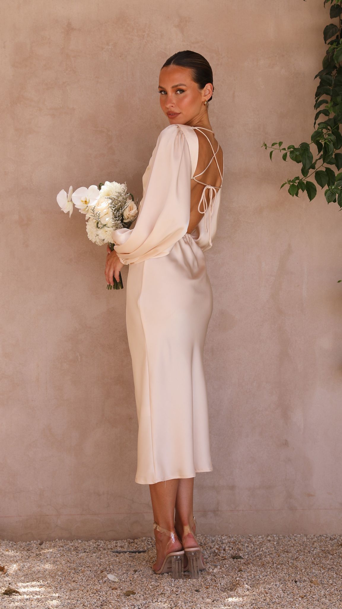 Kikodress - Cleo Midi Dress - Champagne