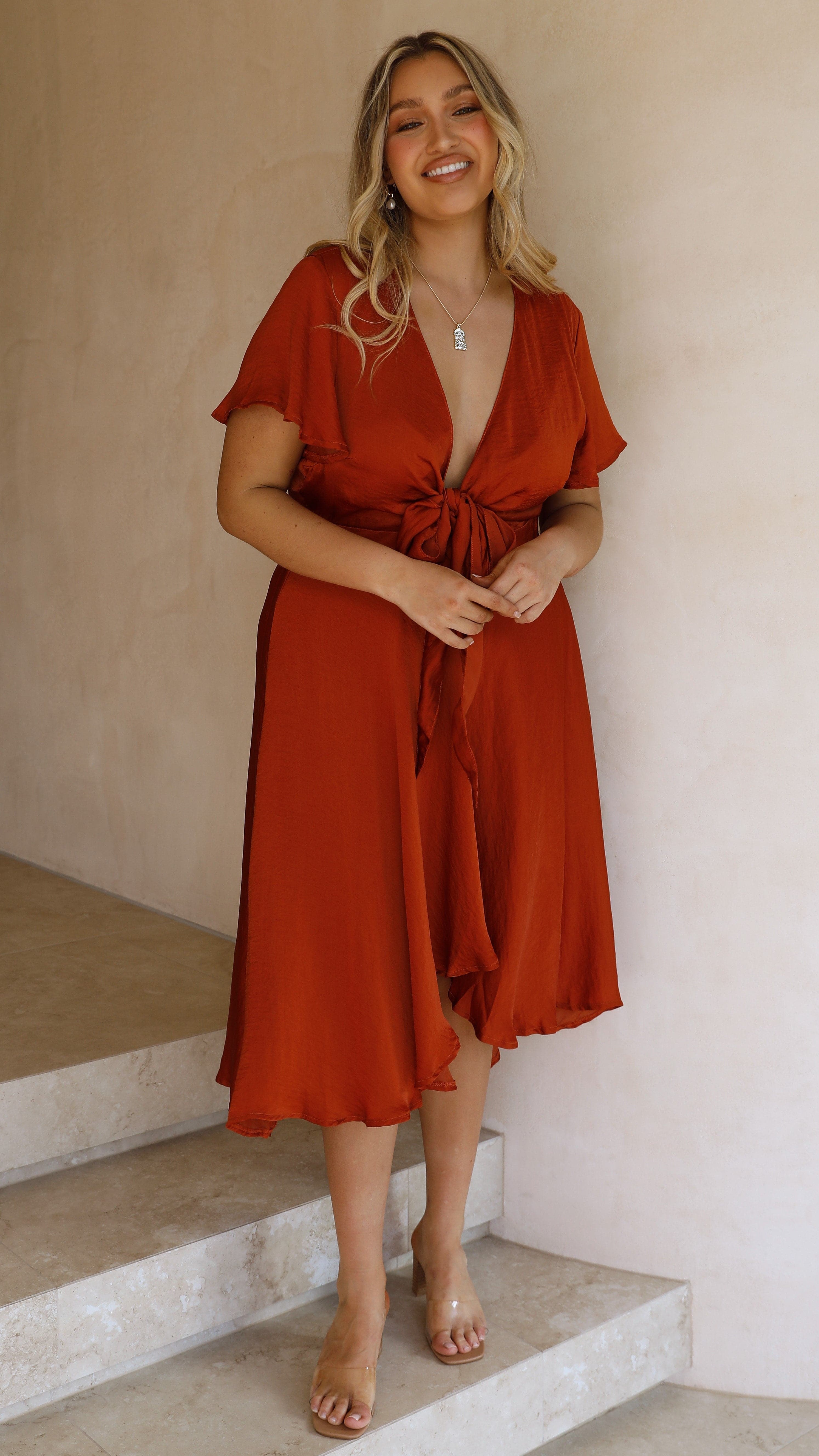 Kikodress - Sunny Daze Dress - Rust