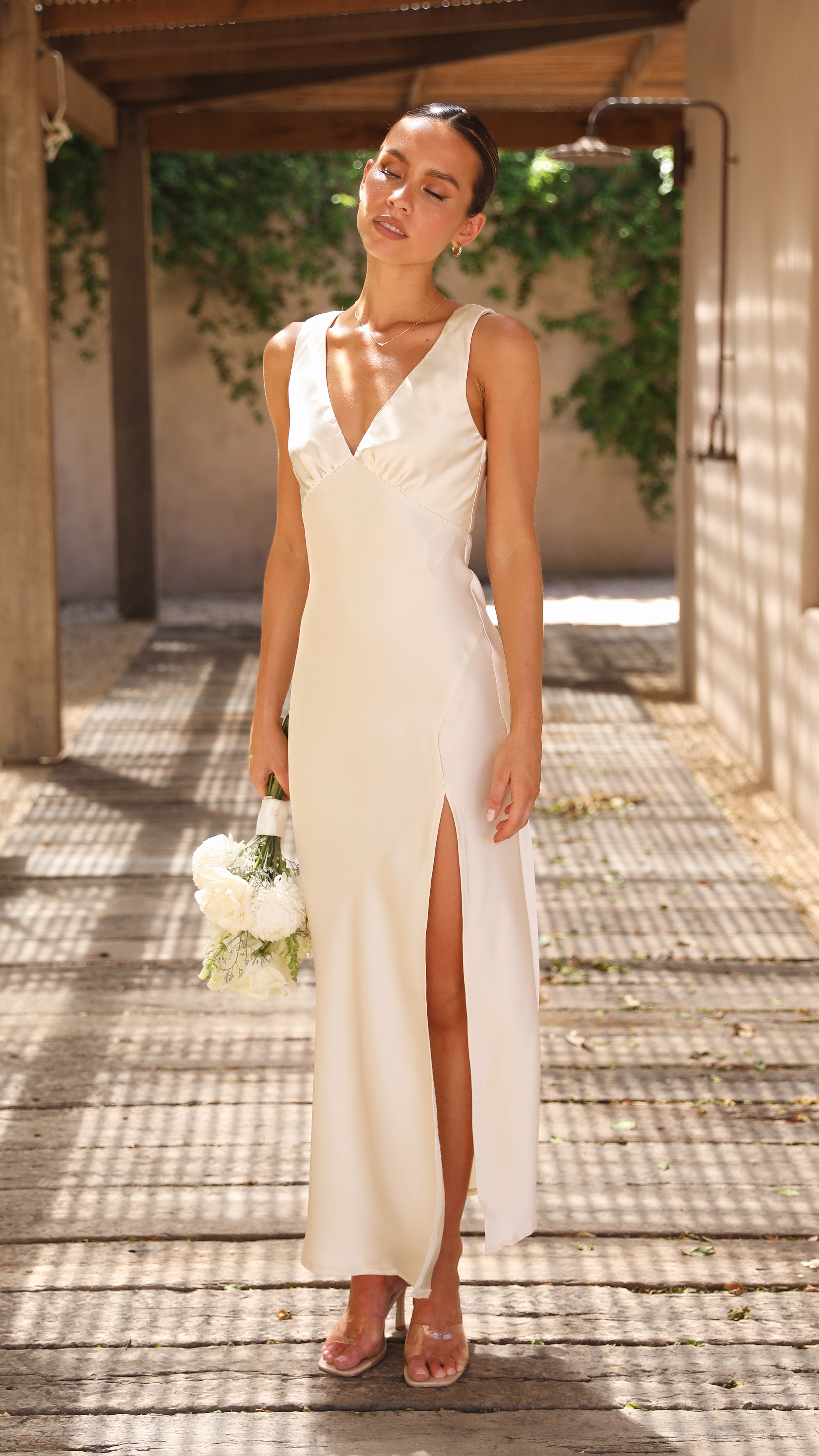 Kikodress - Taylor Maxi Dress - Ivory