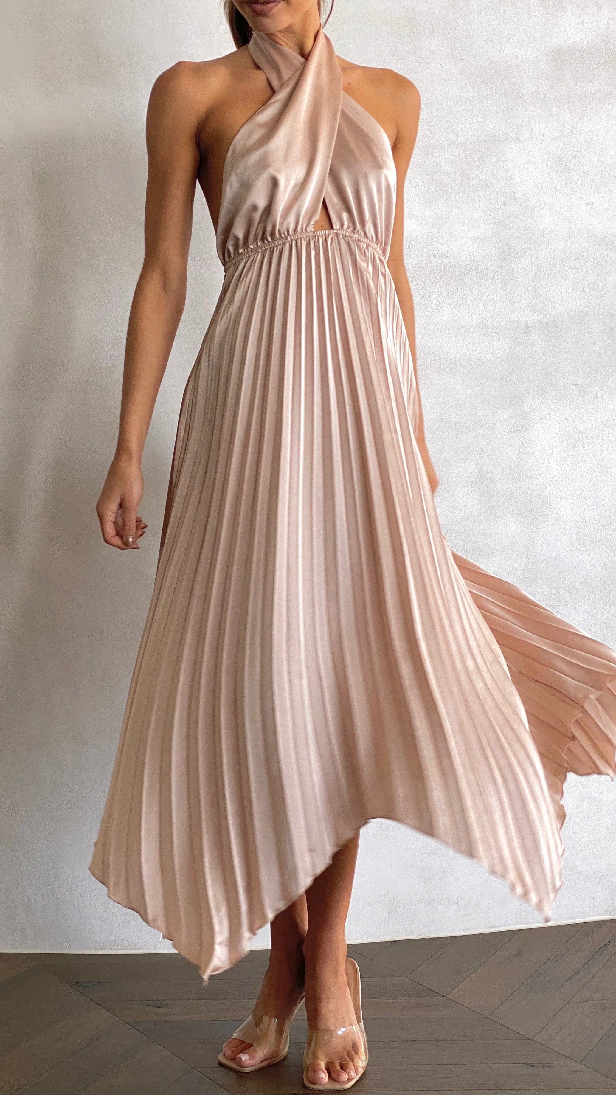 Kikodress - Miami Midi Dress  - Champagne
