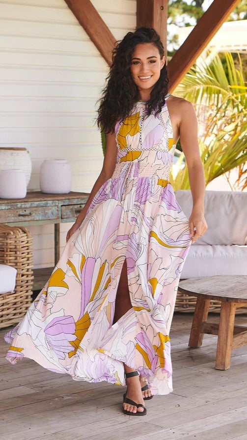 Kikodress - Endless Summer Maxi Dress - Lavender Swirl