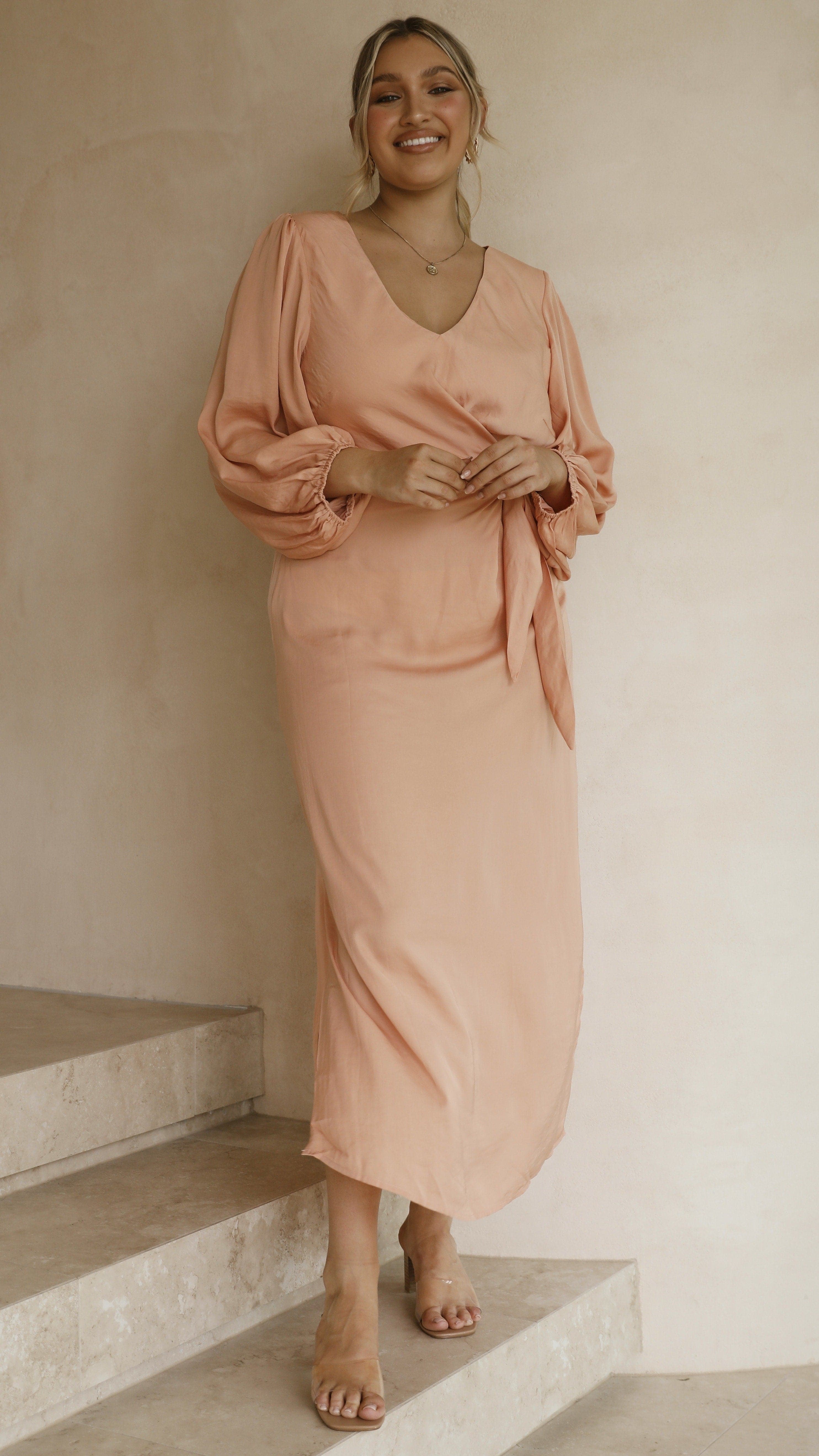 Kikodress - Meilani Midi Dress - Peach