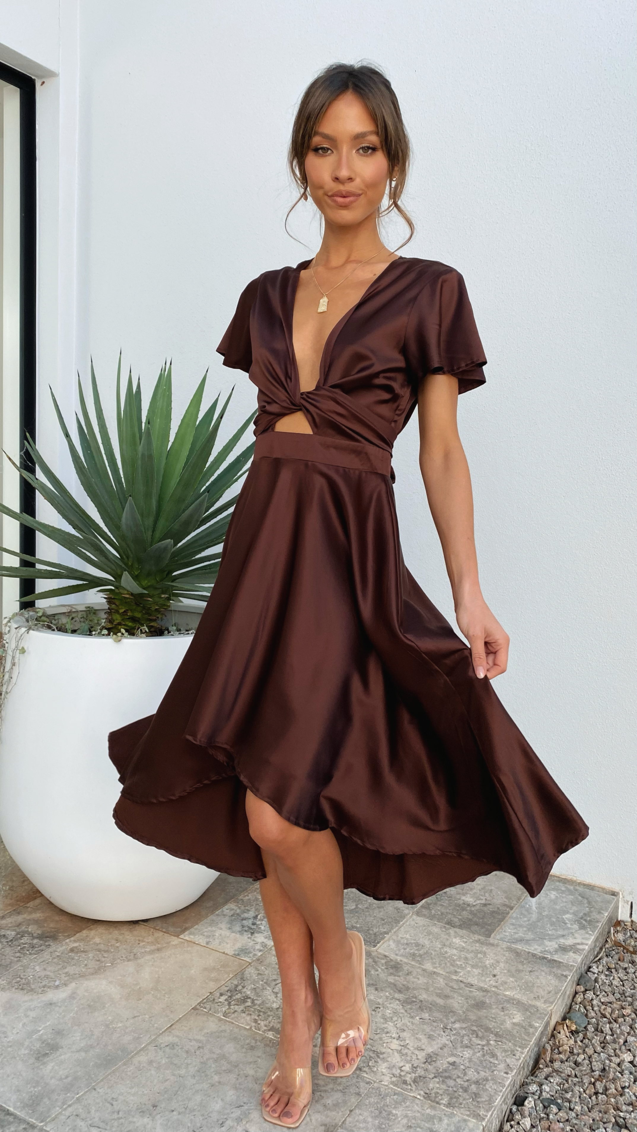 Kikodress - Sunny Daze Dress - Chocolate