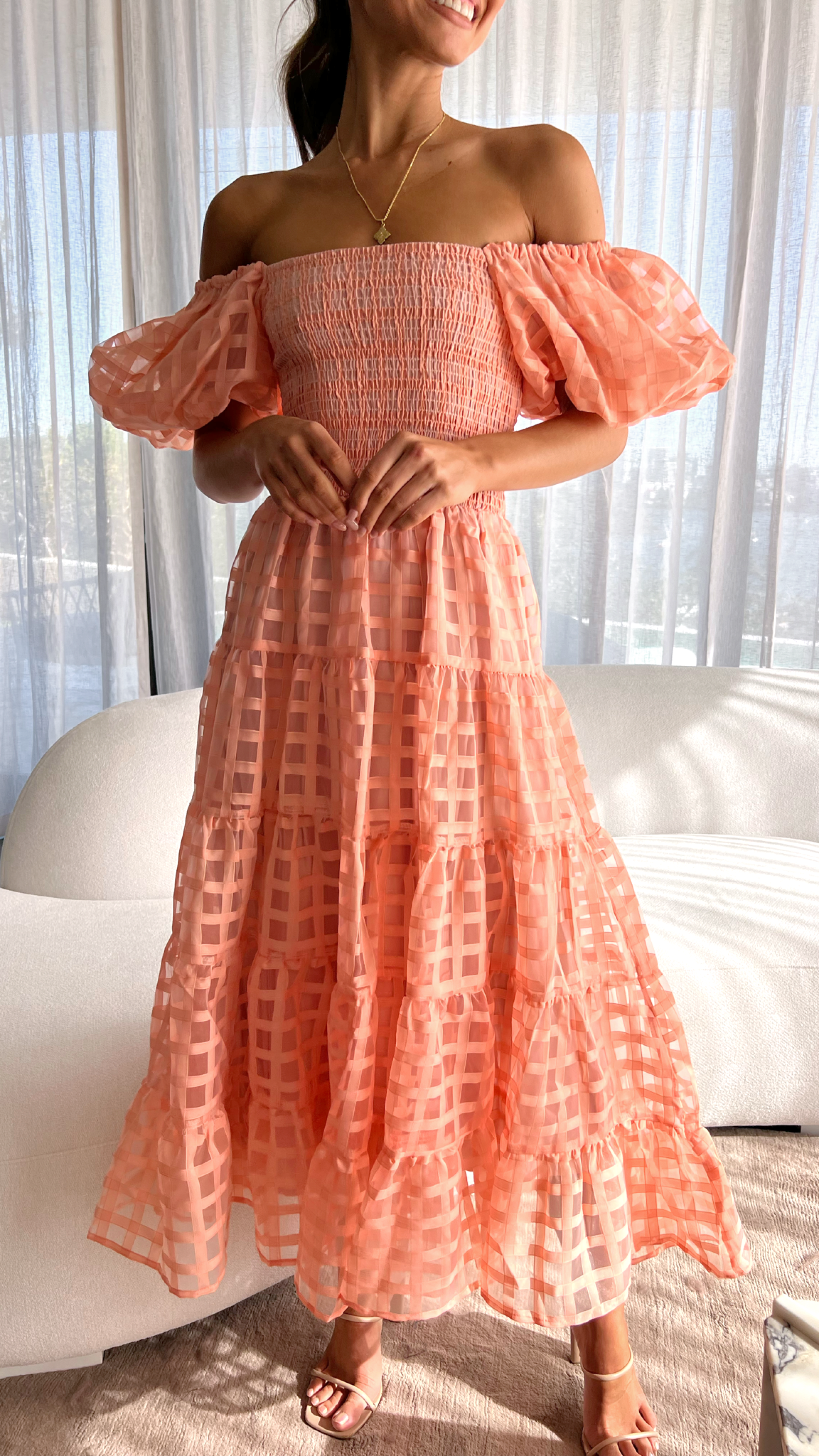 Kikodress - Deemi Maxi Dress - Peach