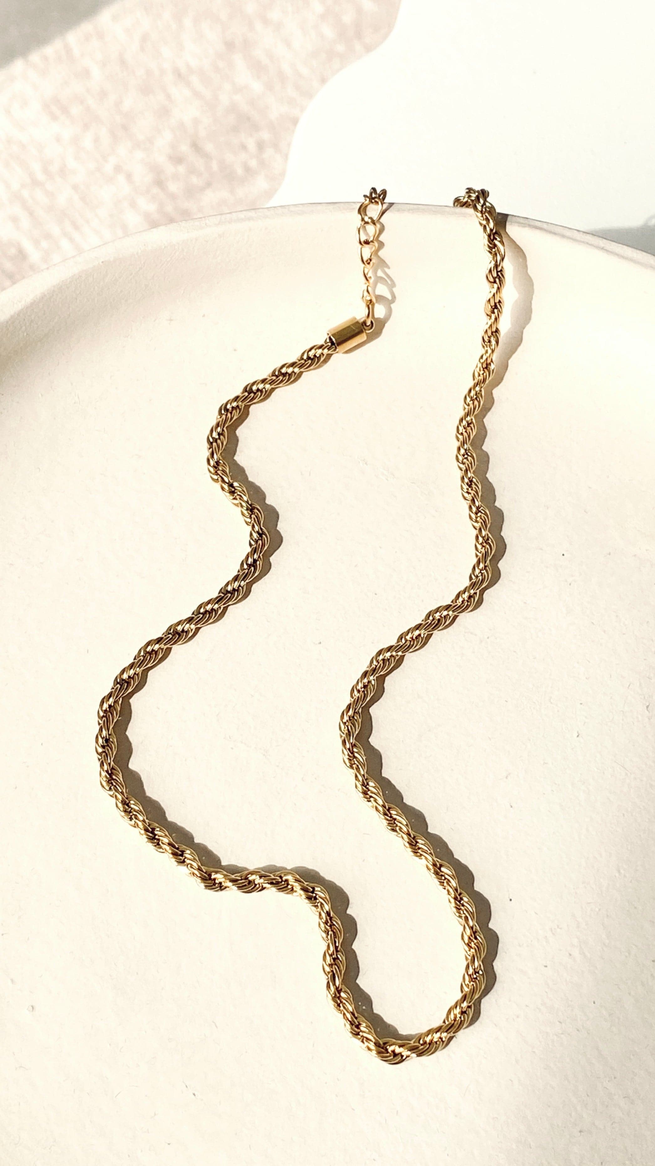 Kikodress - Twist Chain Necklace - Gold