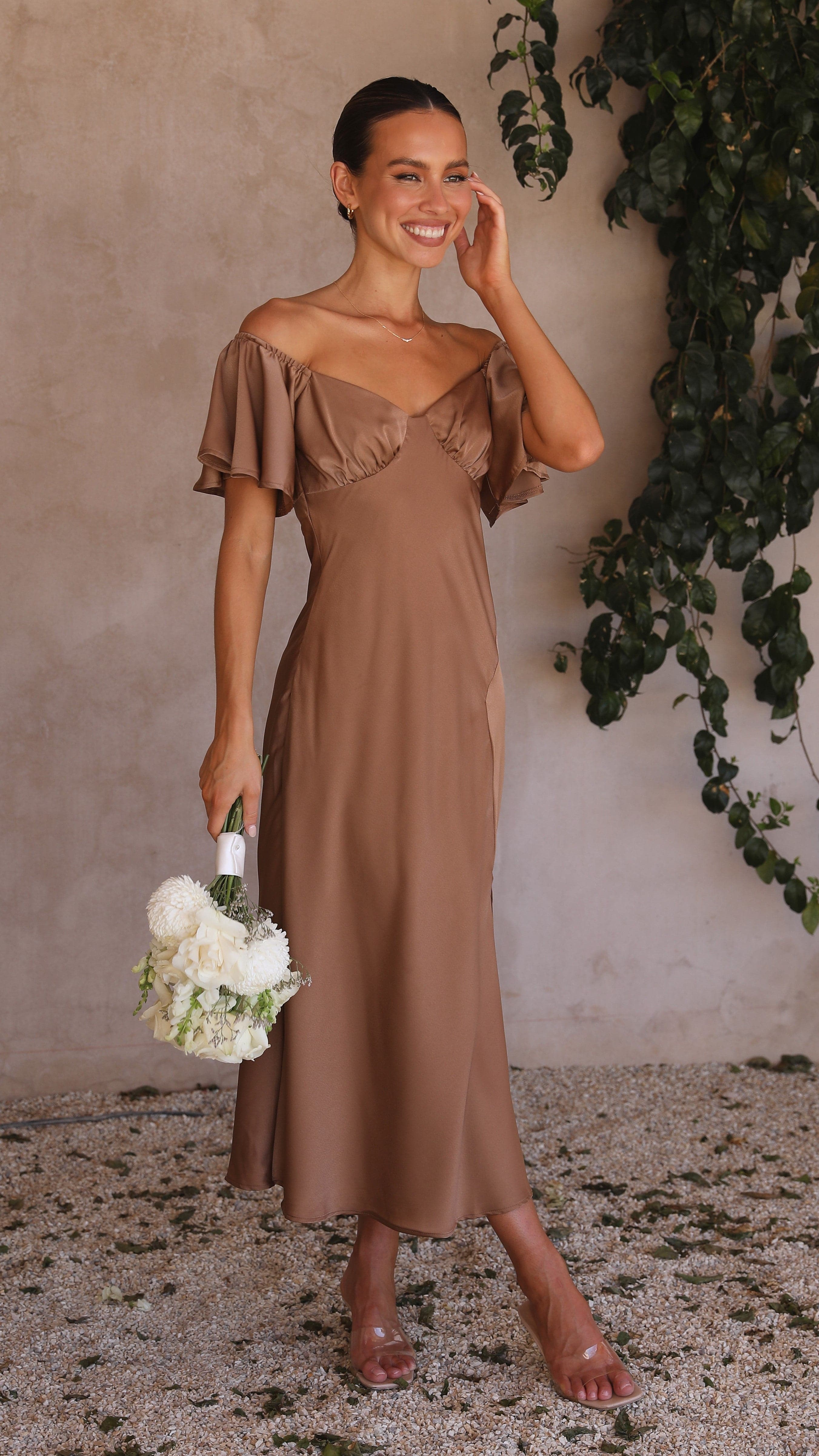 Kikodress - Louisa Midi Dress - Chocolate