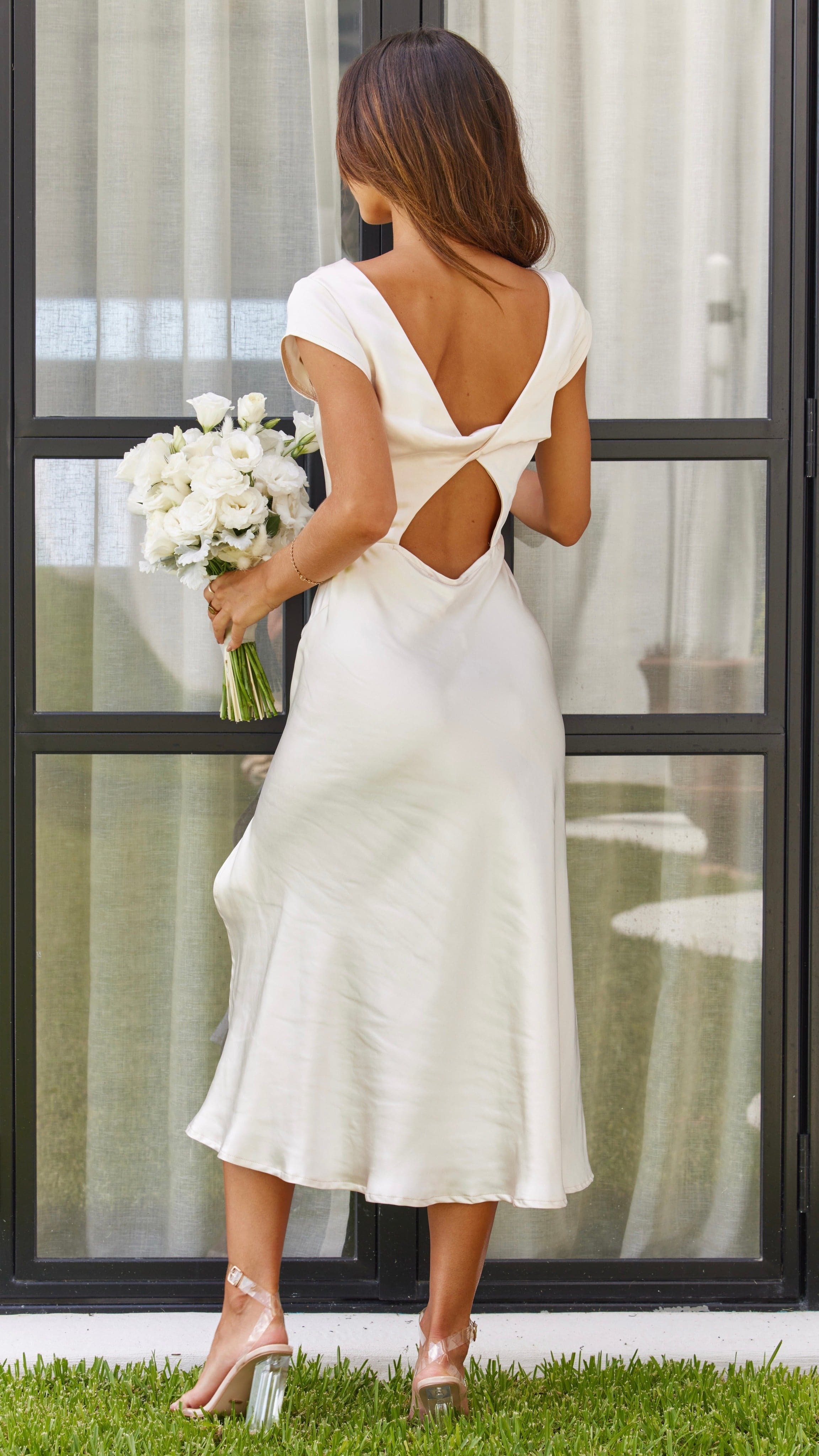 Kikodress - Ivana Midi Dress - Champagne