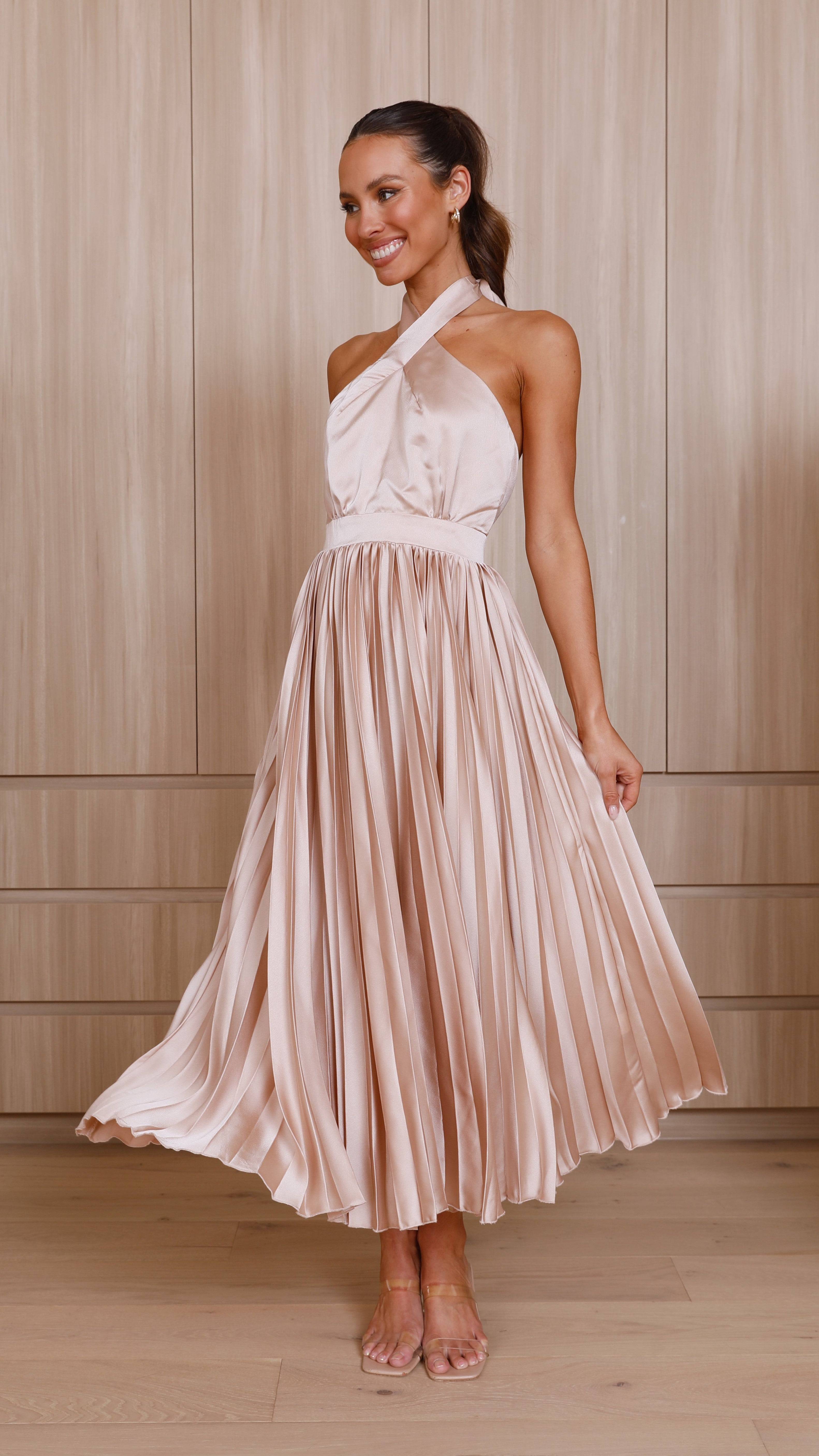 Kikodress - Charlotte Midi Dress - Champagne