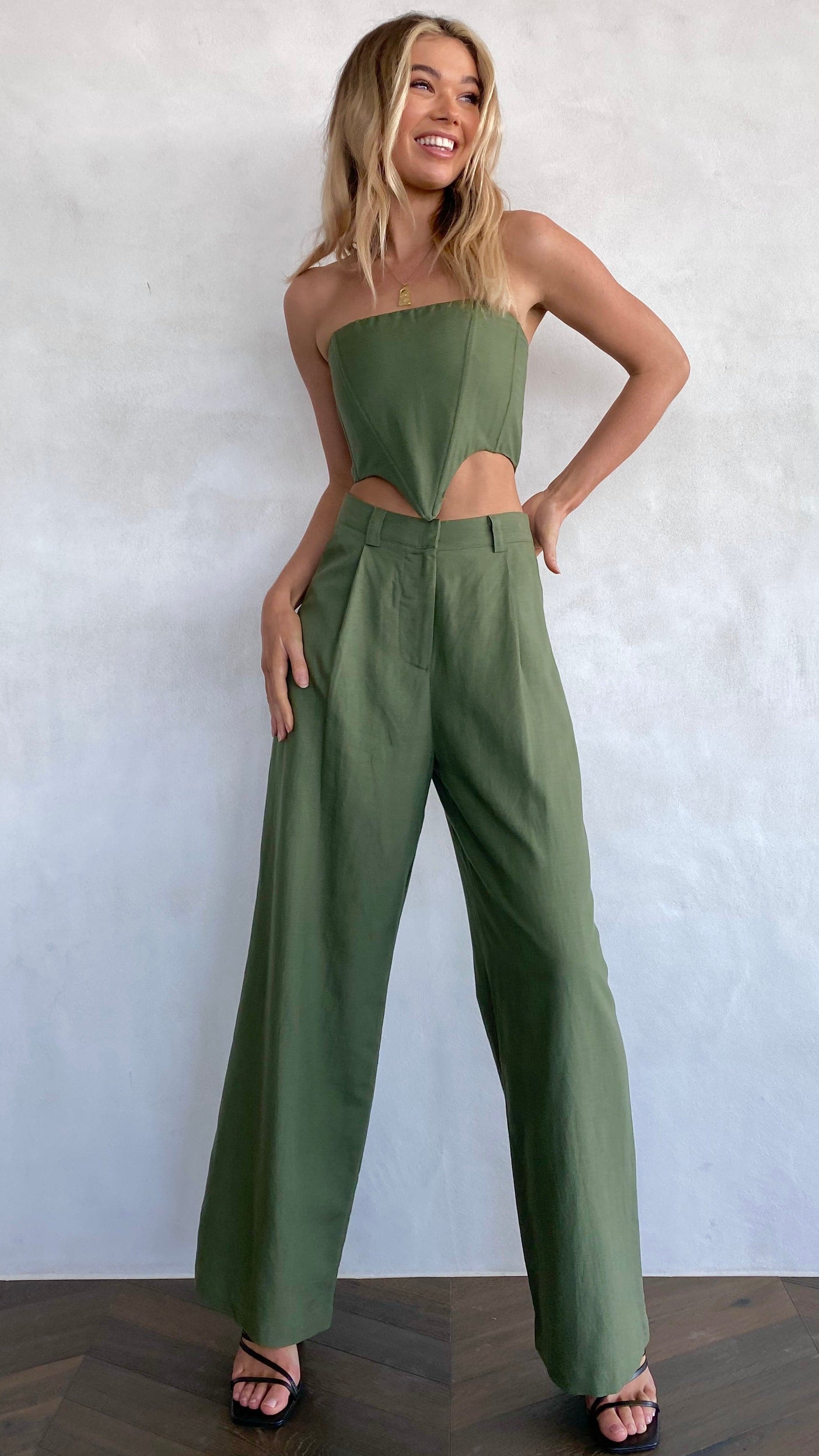 Kikodress - Lioness LA Quinta Pants- Khaki