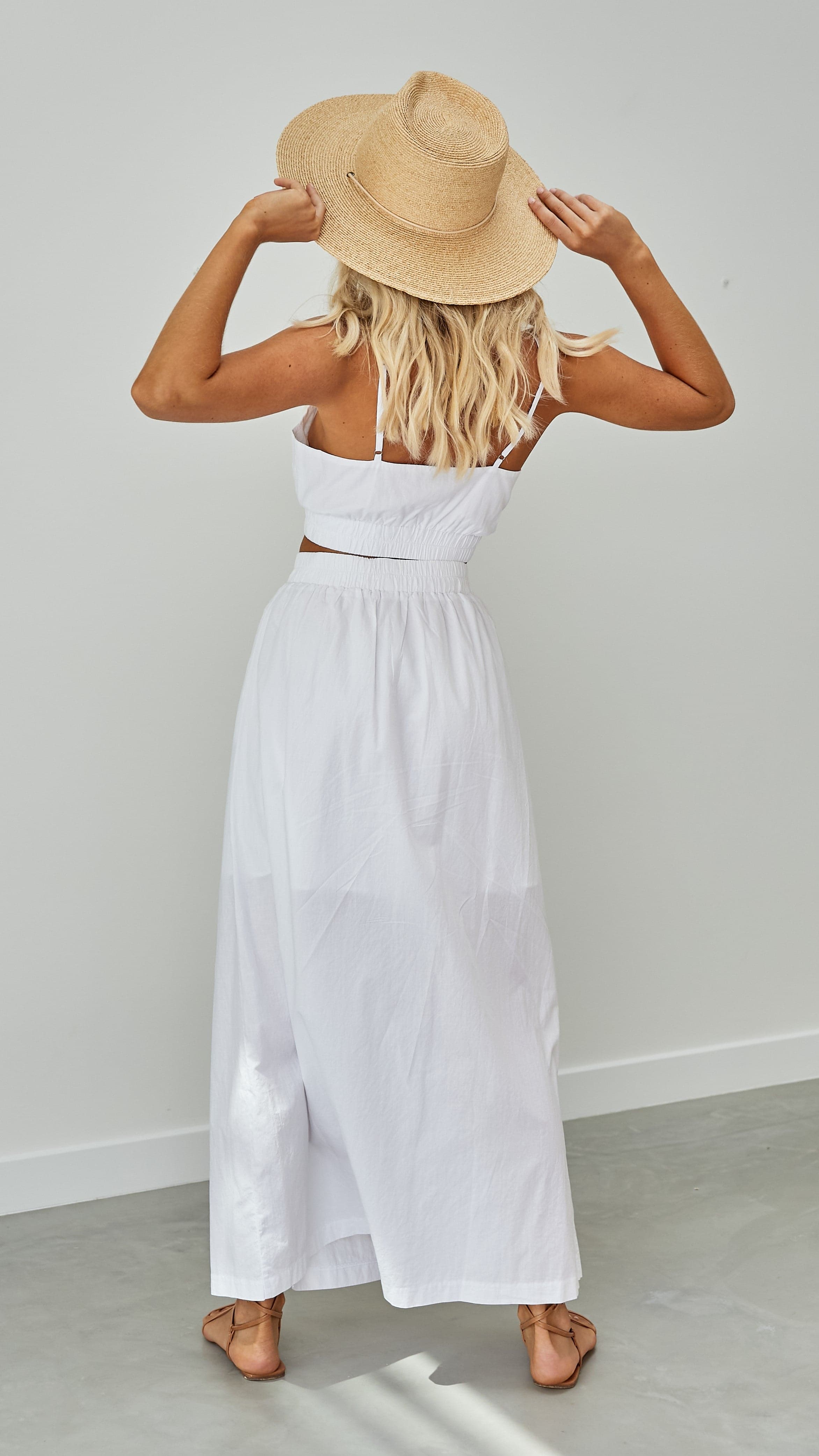 Kikodress - Odessa Poplin Maxi Skirt - White