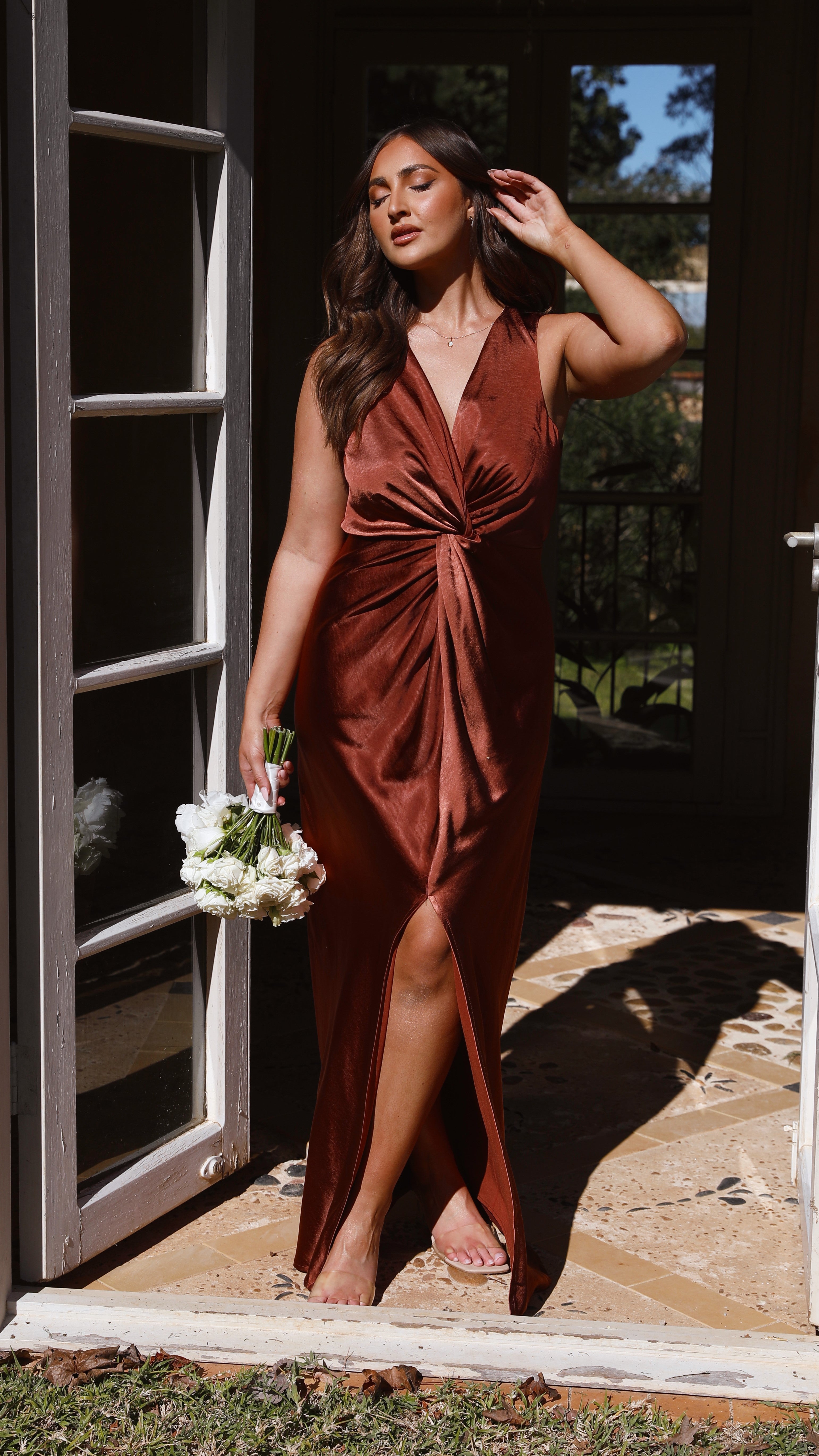 Kikodress - Lucia Maxi Dress - Rust