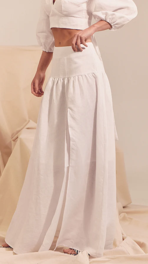 Kikodress - Lea Maxi Skirt - White
