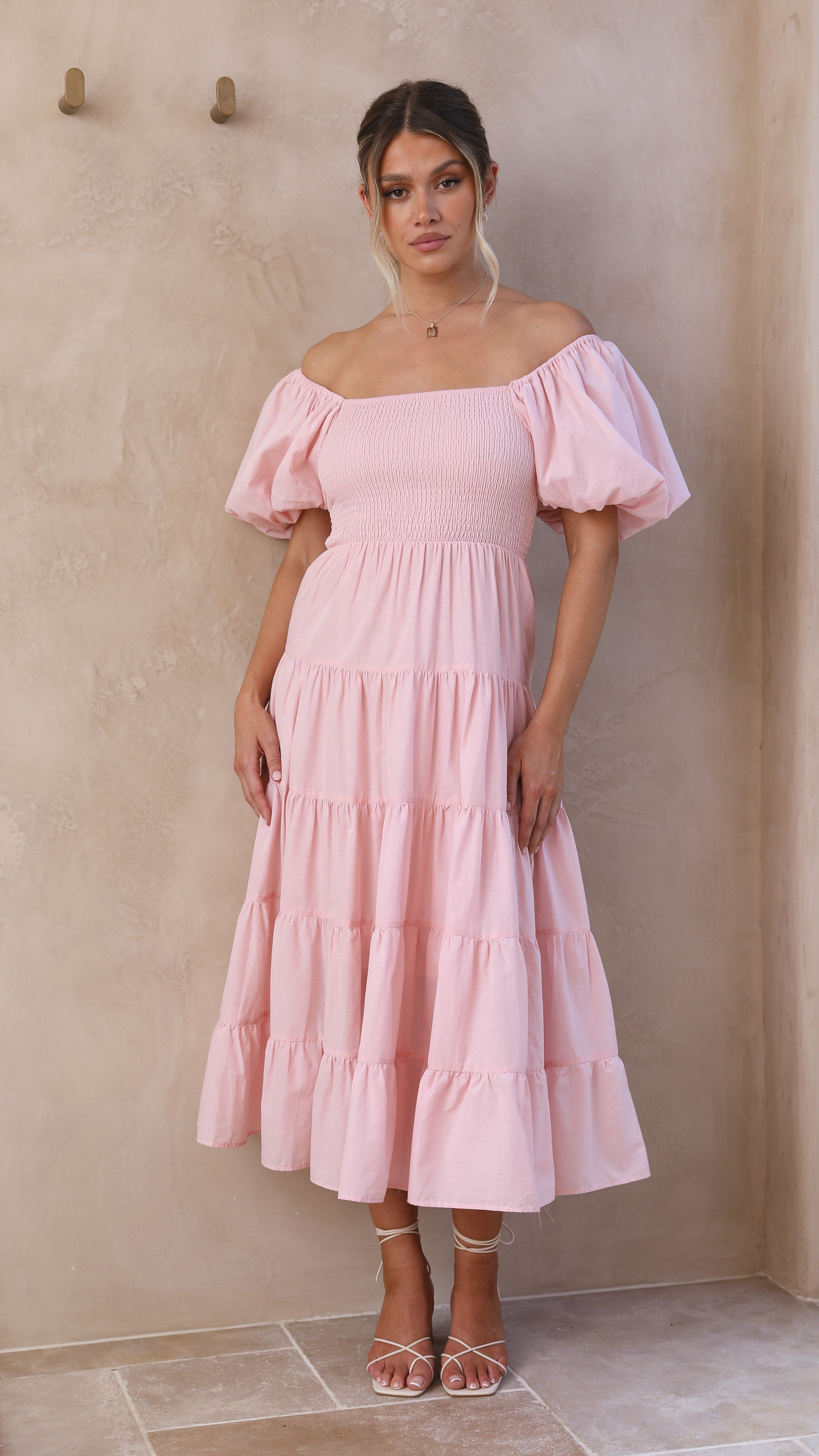 Kikodress - Chyna Midi Dress - Blush