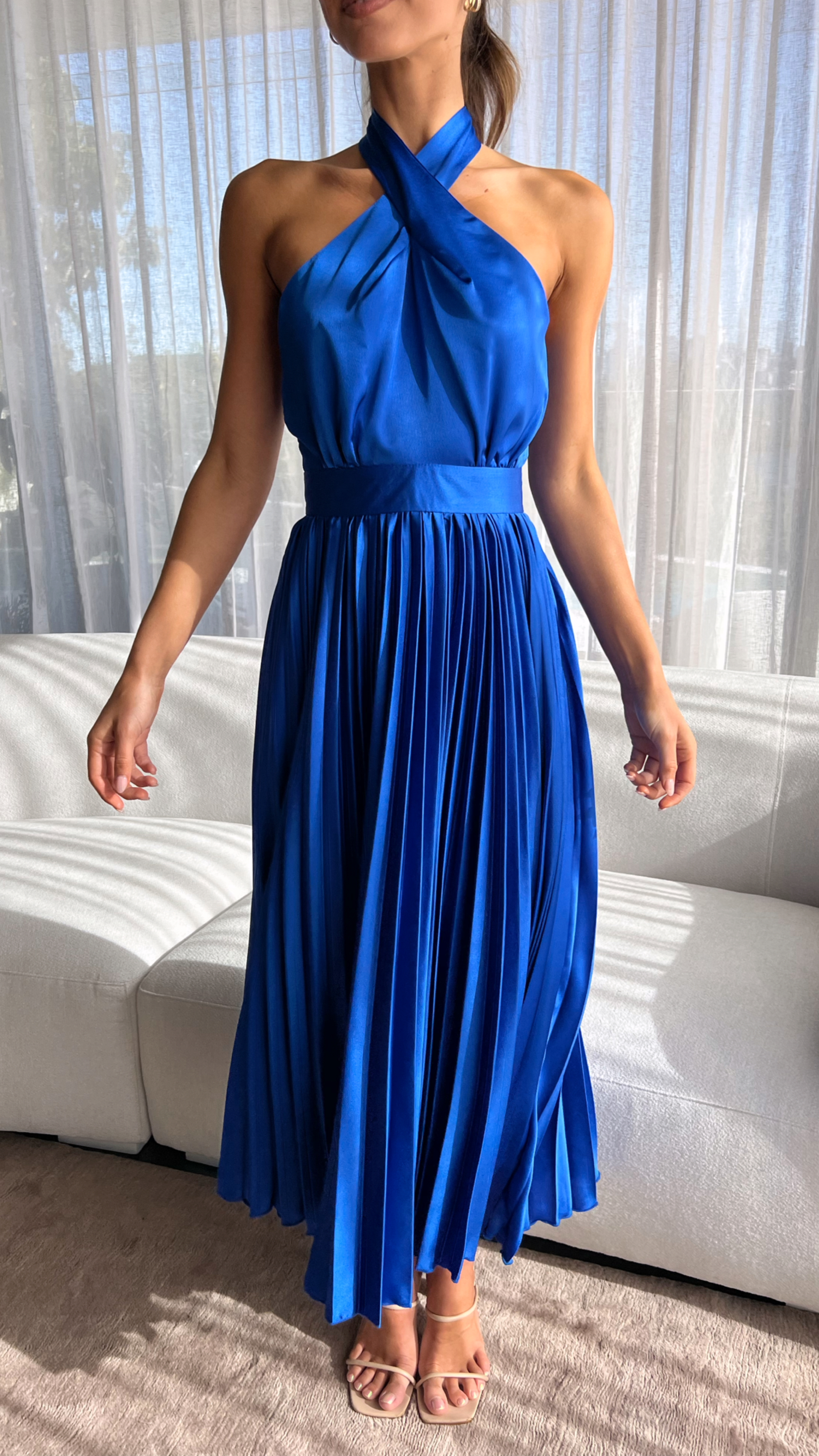 Kikodress - Charlotte Midi Dress - Blue