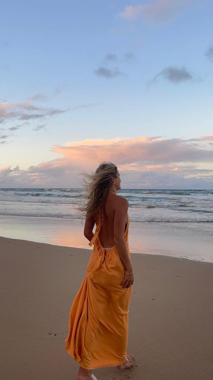 Kikodress - Tamra Maxi Dress - Sunset Orange