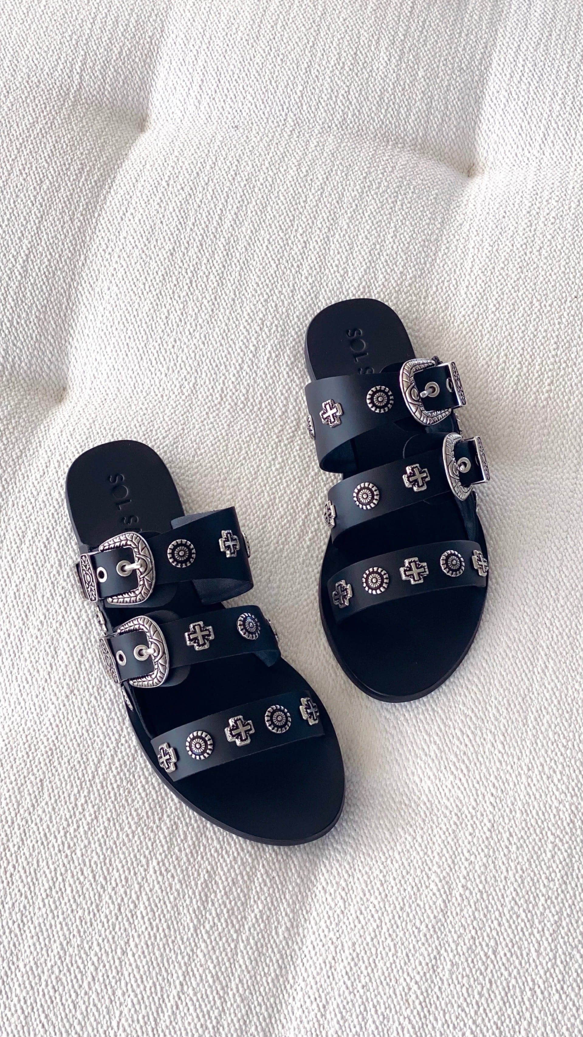 Kikodress - Sol Sana Eastwood Slide - Black Silver