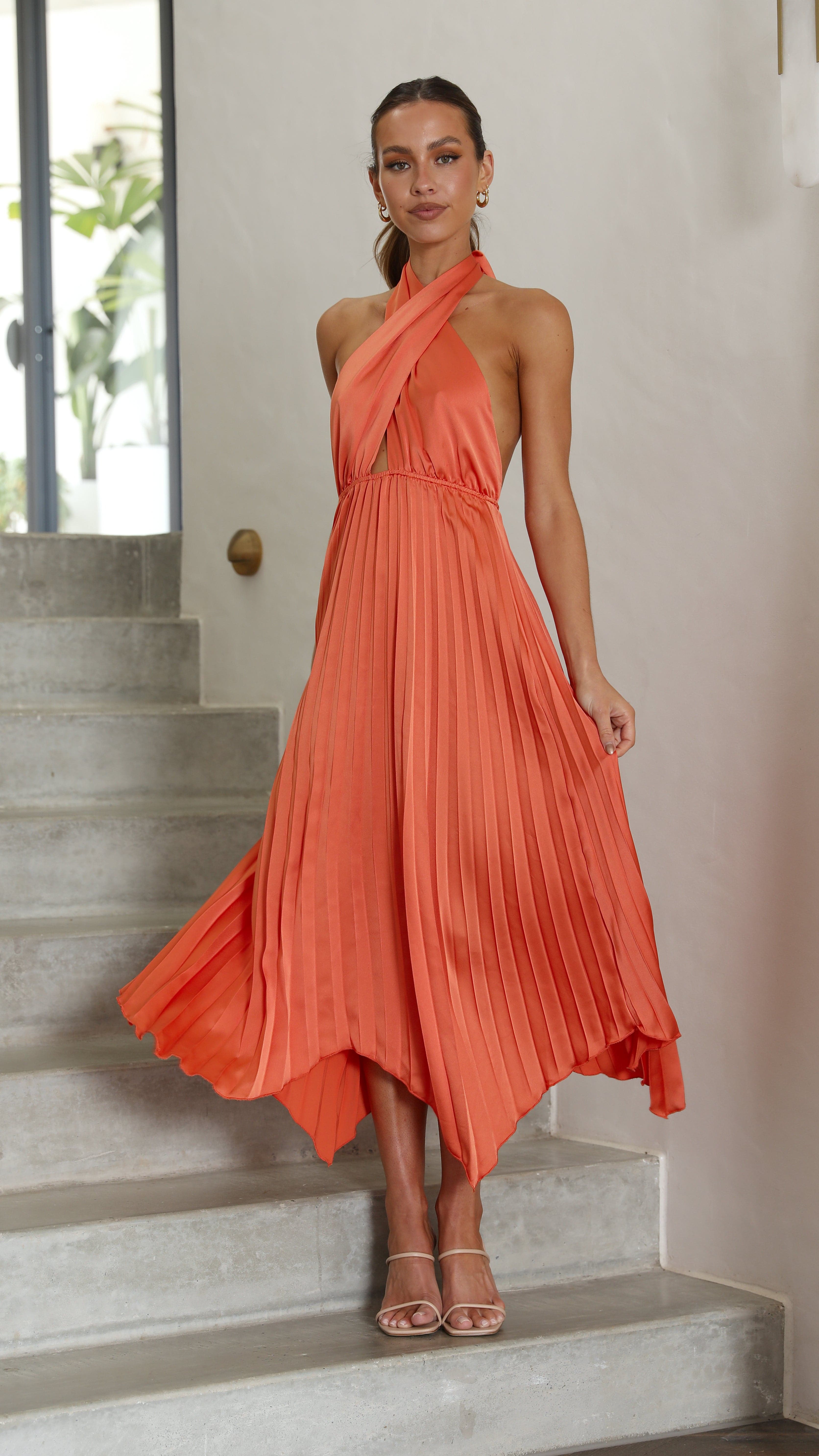Kikodress - Miami Midi Dress - Melon