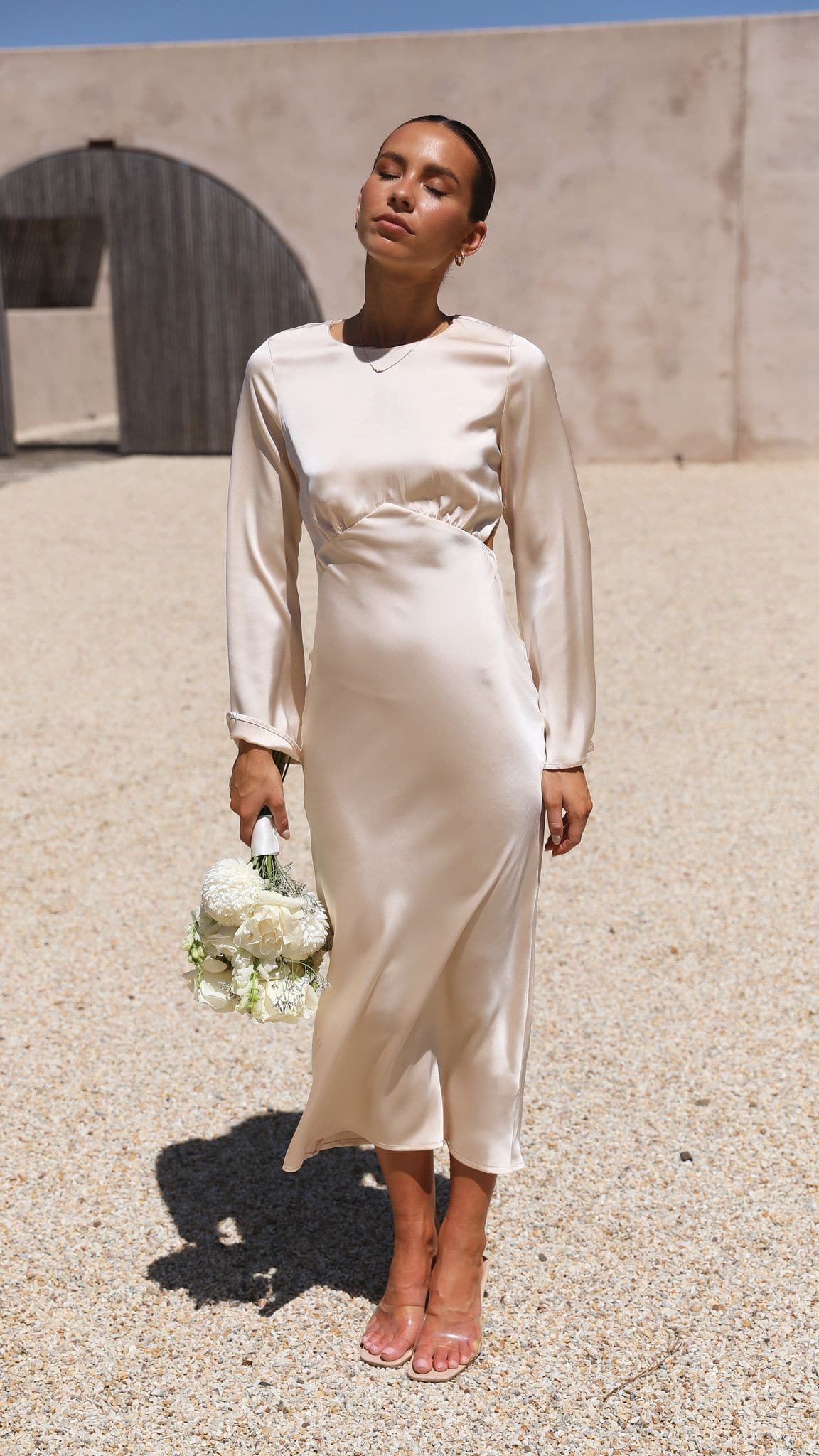 Kikodress - Aubrey Midi Dress - Champagne