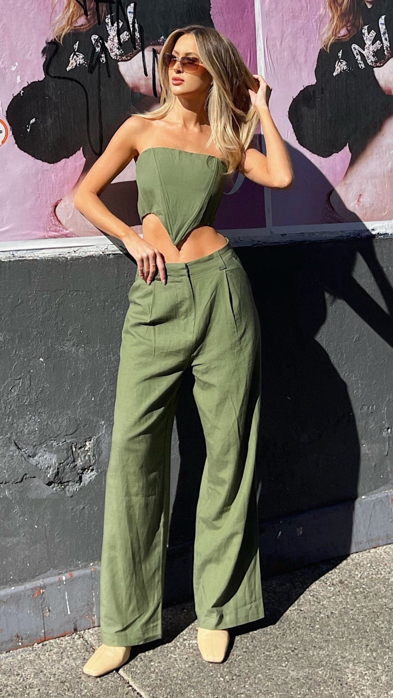 Kikodress - Lioness LA Quinta Pants- Khaki