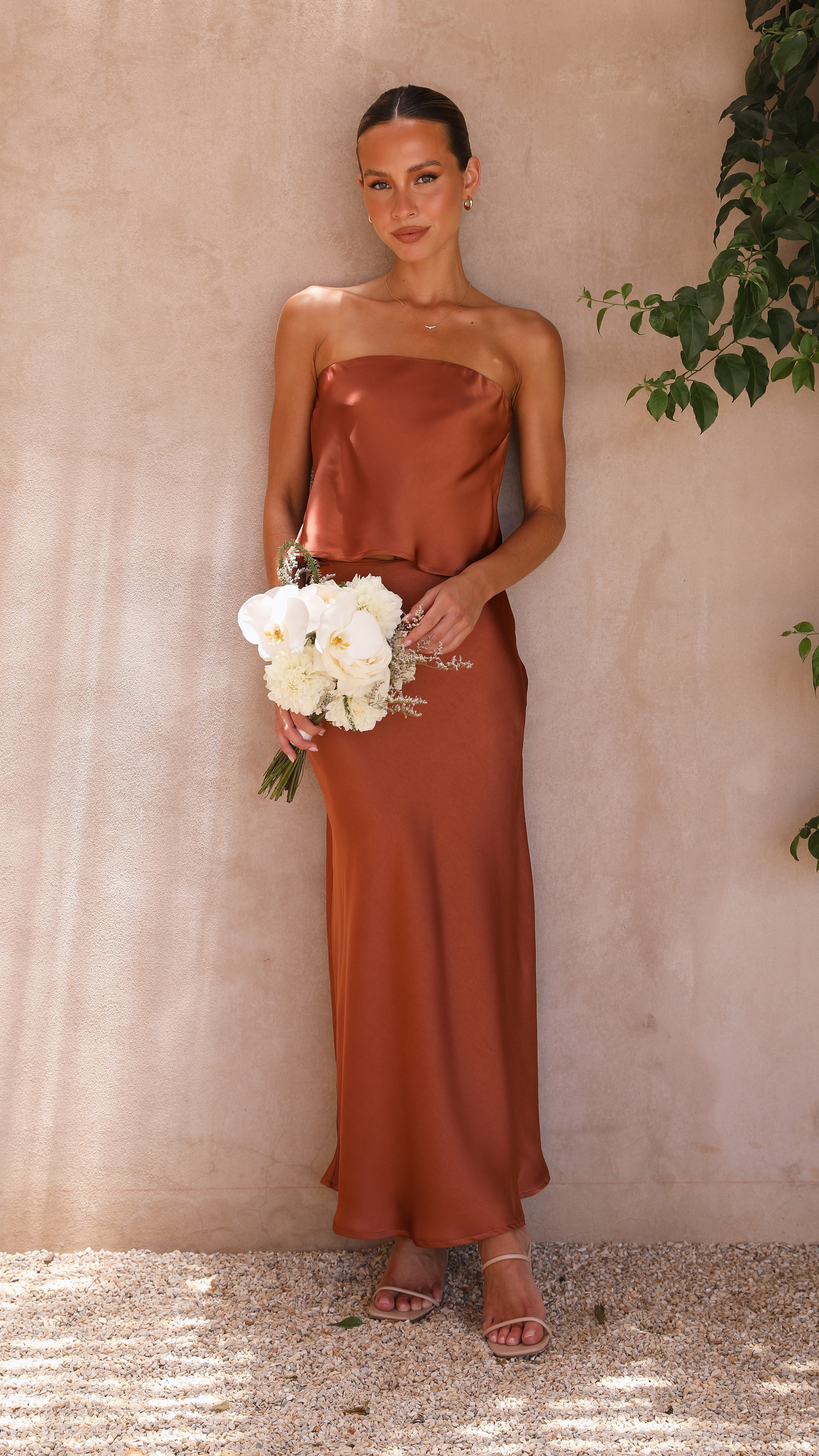 Kikodress - Effie Strapless Top - Copper