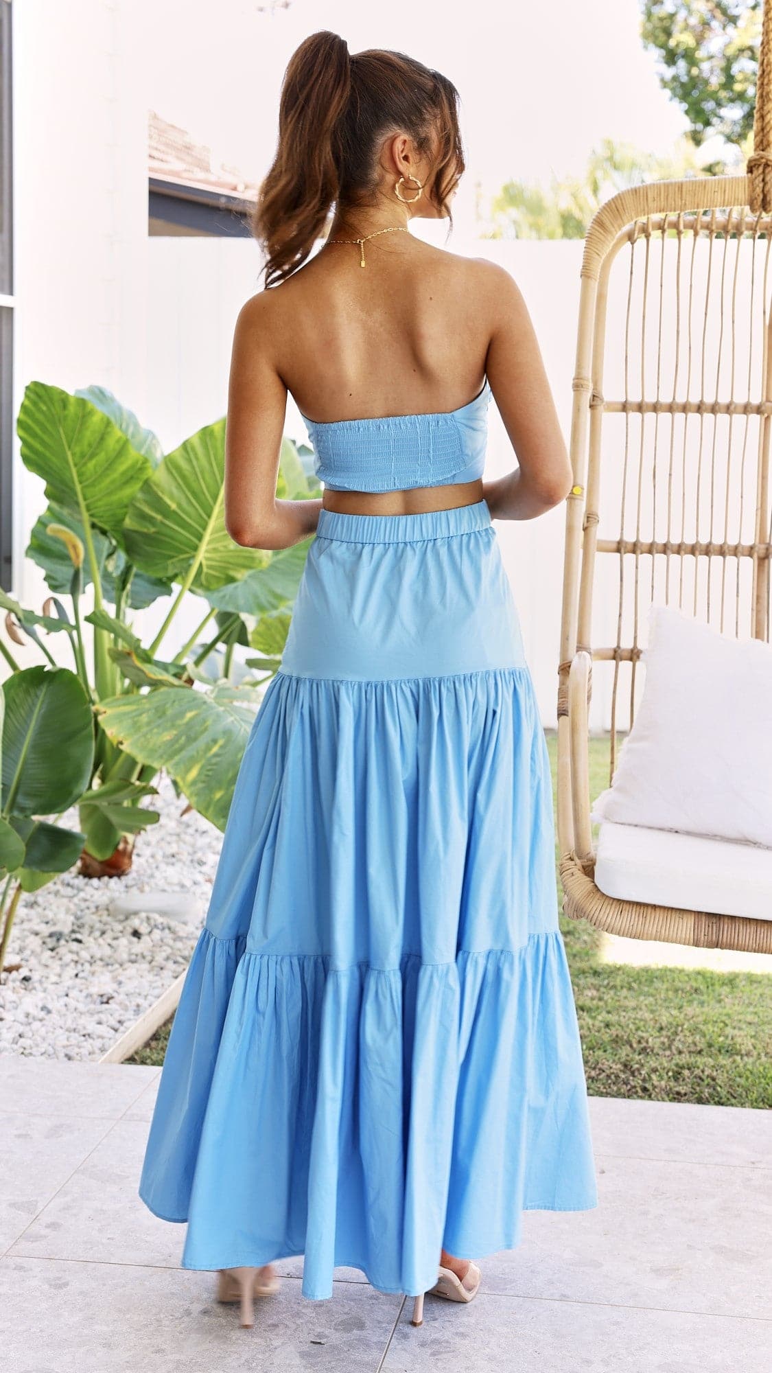 Kikodress - Ayla Maxi Skirt - Periwinkle Blue