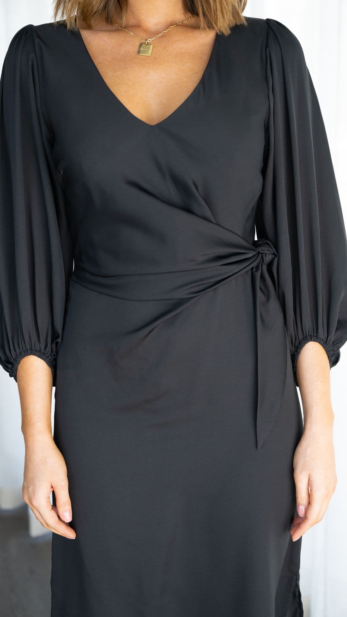 Kikodress - Meilani Midi Dress - Black