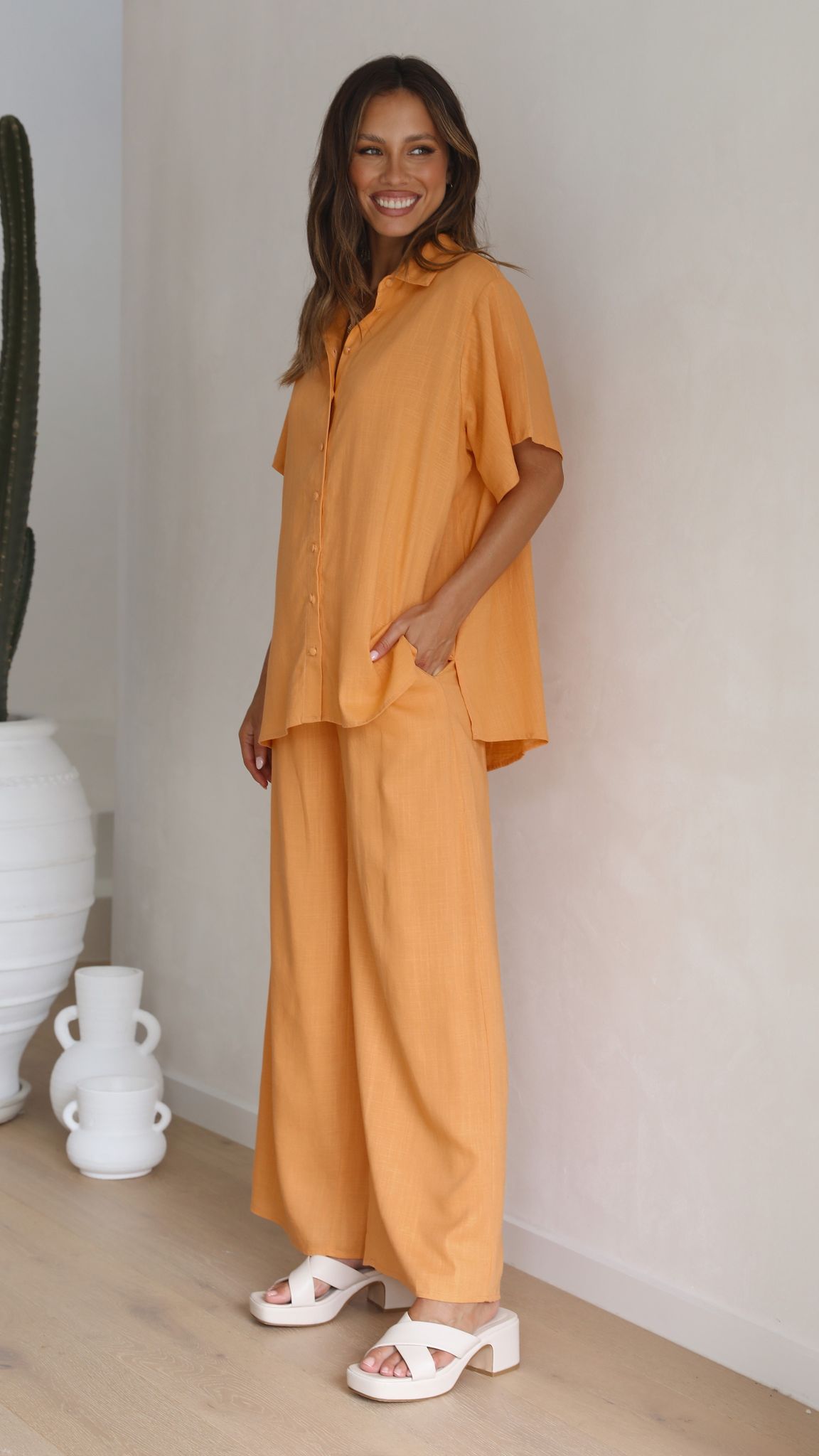 Kikodress - Pablo Top - Sunset Orange