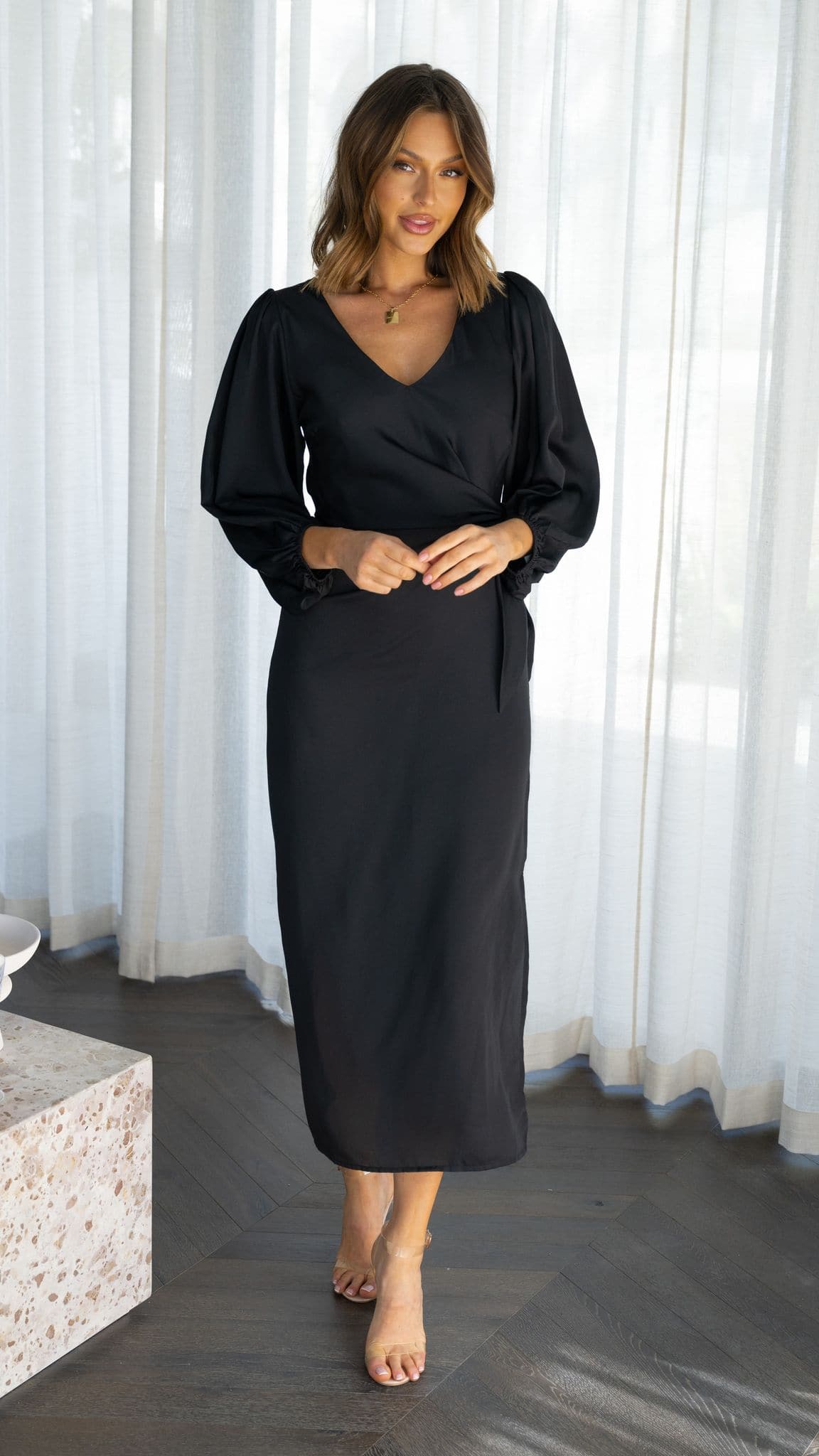 Kikodress - Meilani Midi Dress - Black