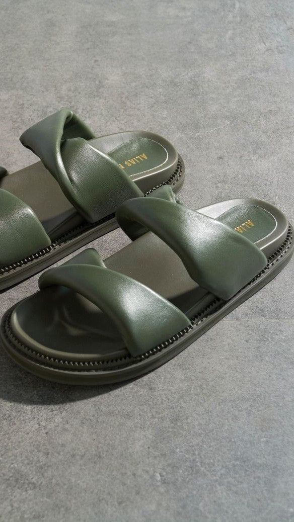 Kikodress - Alias Mae Paris Slide - Moss Leather