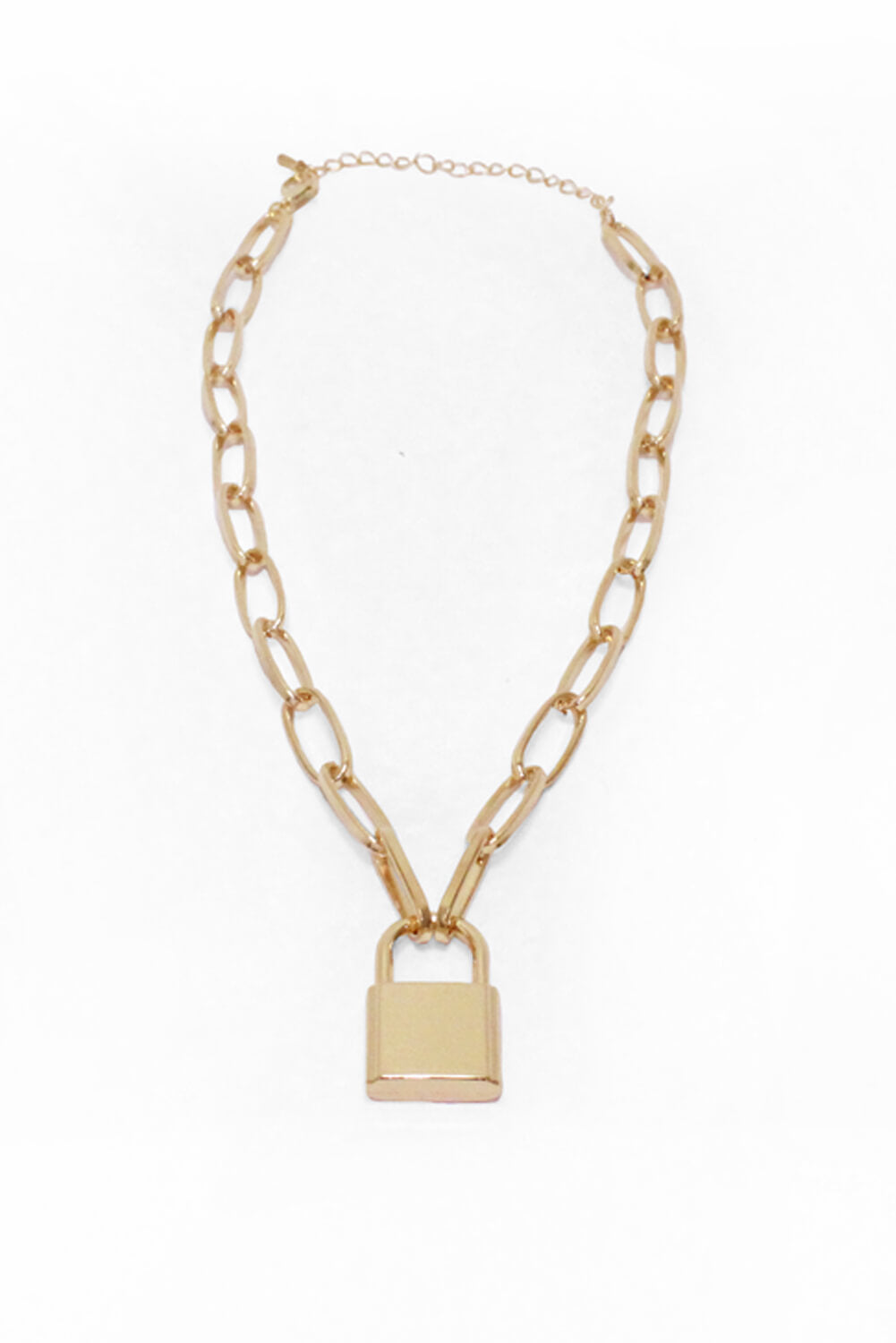 Kikodress - Gold Chain Padlock Necklace