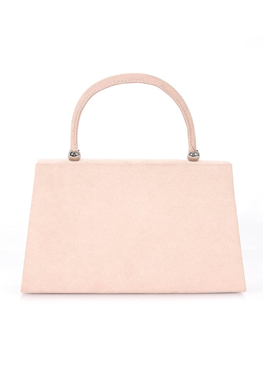 Kikodress - Nude Box Bag with Structured Strap