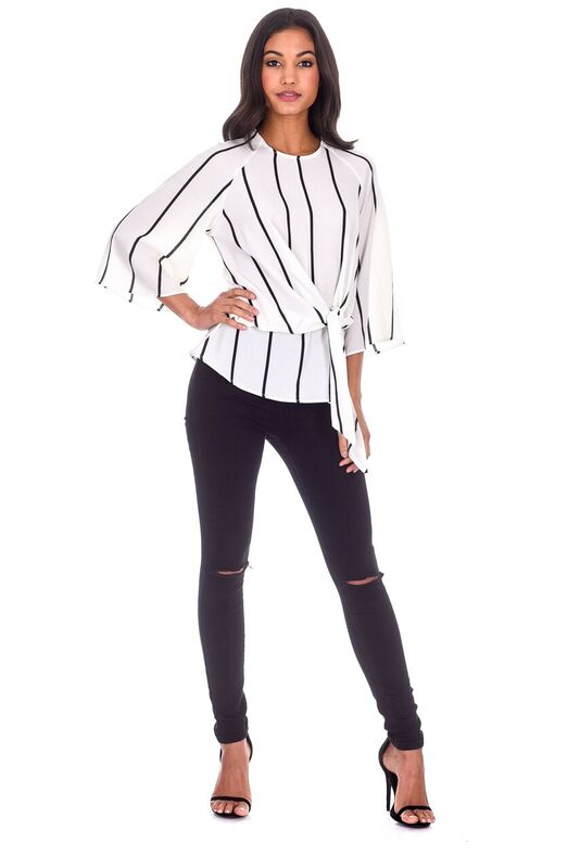 Kikodress - Cream Striped Top