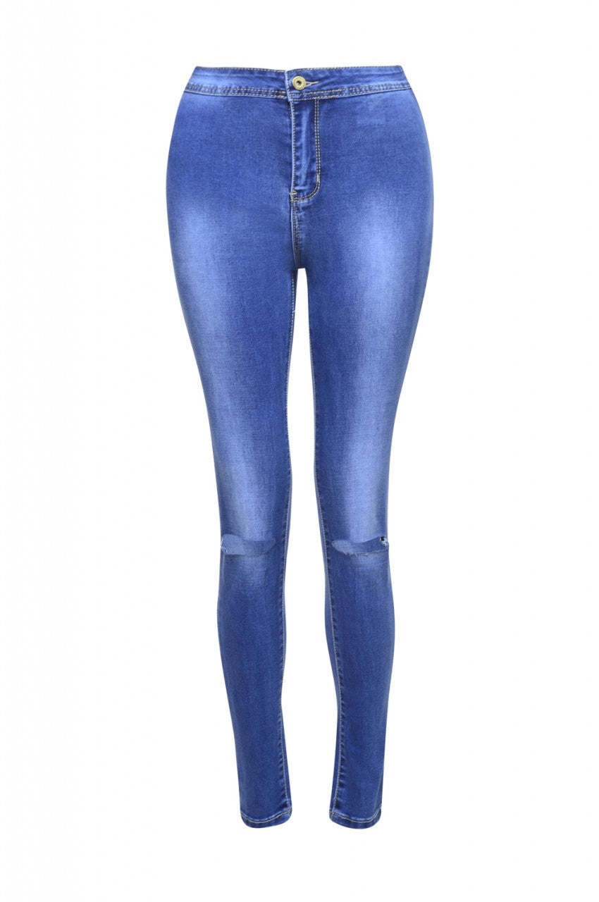 Kikodress - Ripped Knee Skinny Jeans