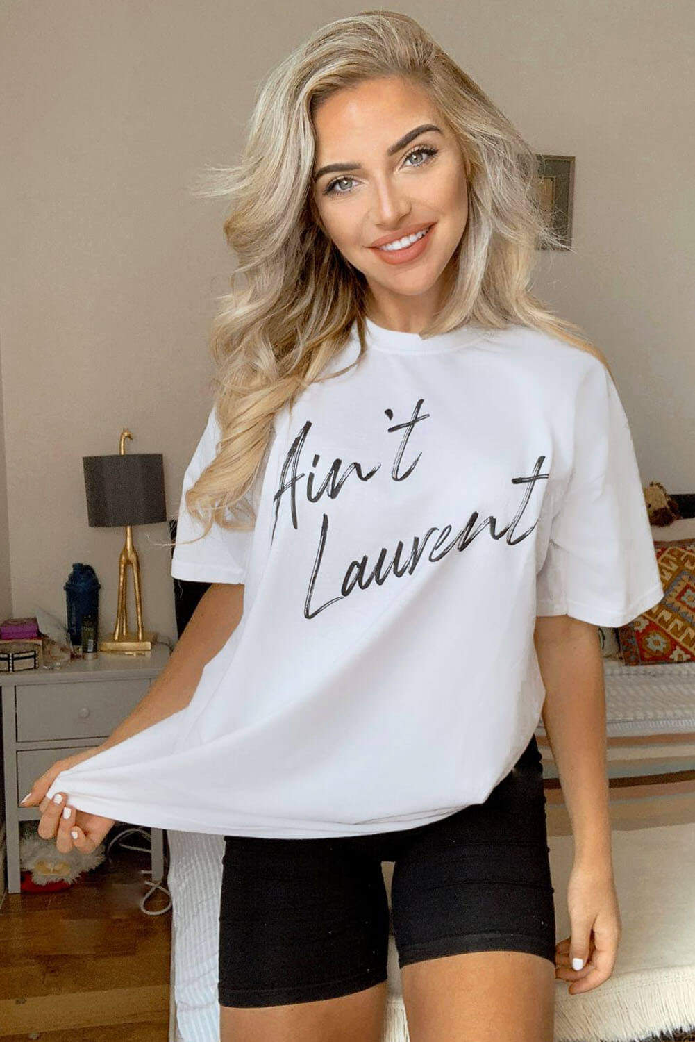Kikodress - White Aint Laurent T-Shirt