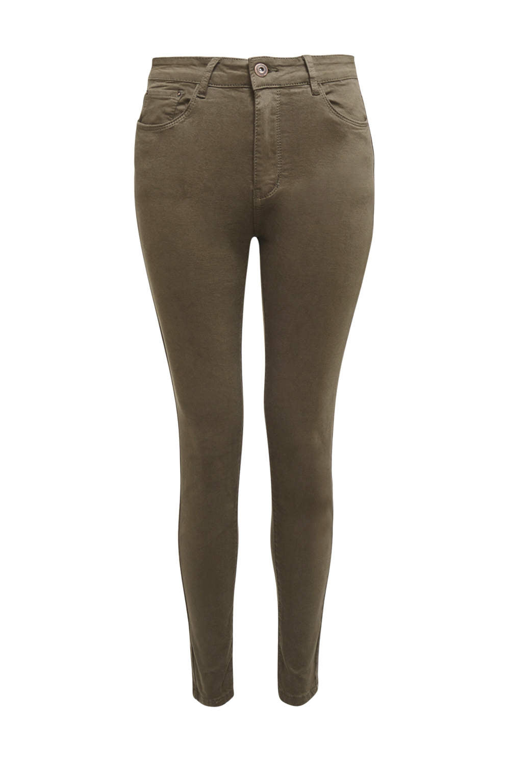 Kikodress - Khaki High Waisted Jeans