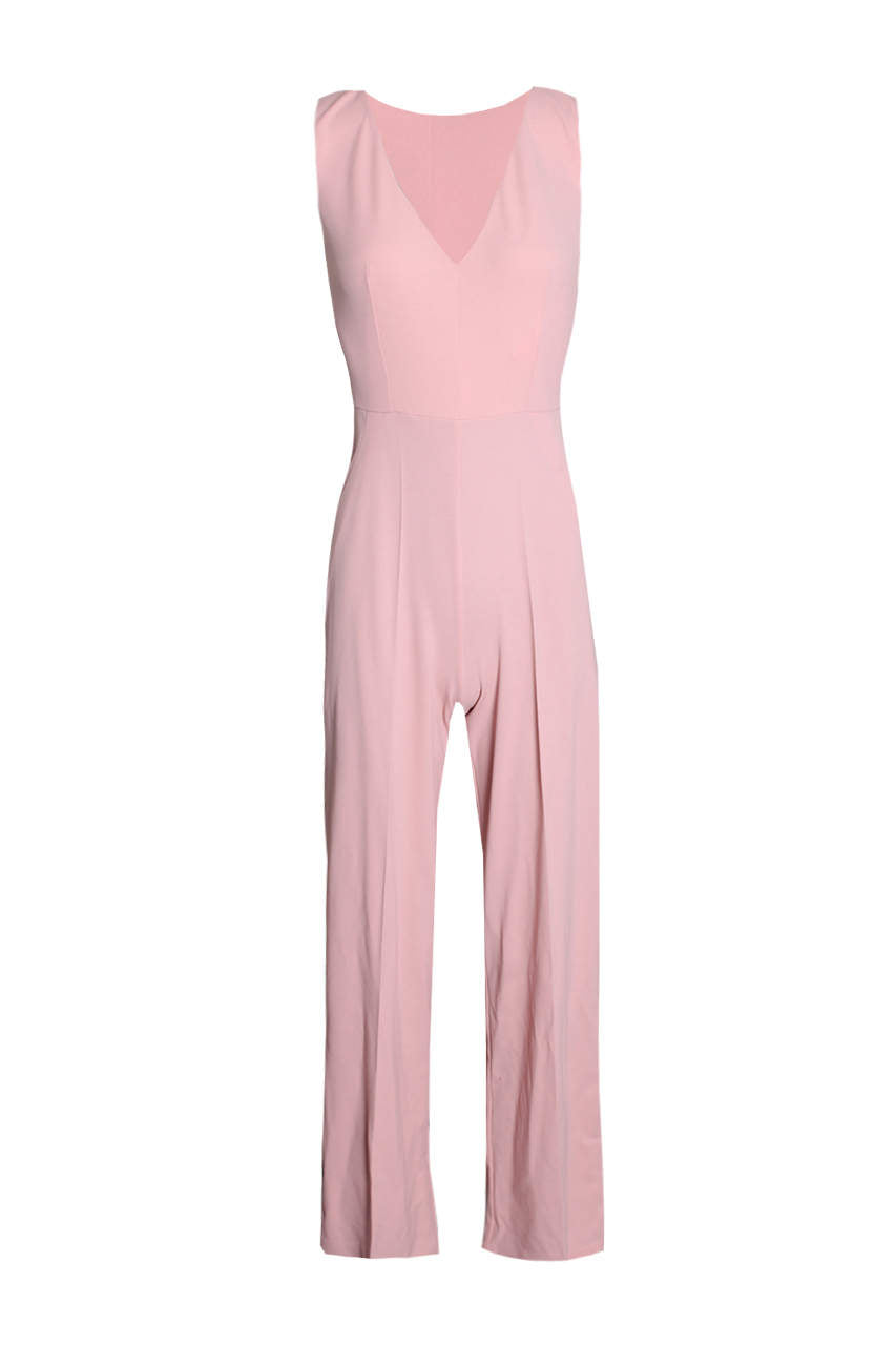 Kikodress - Blush V Neck Jumpsuit