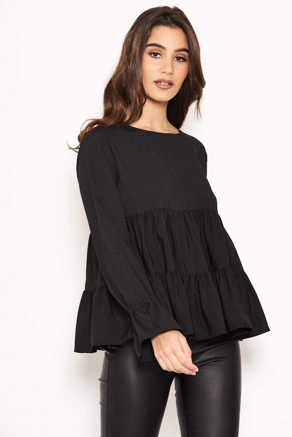 Kikodress - Black Tiered Top