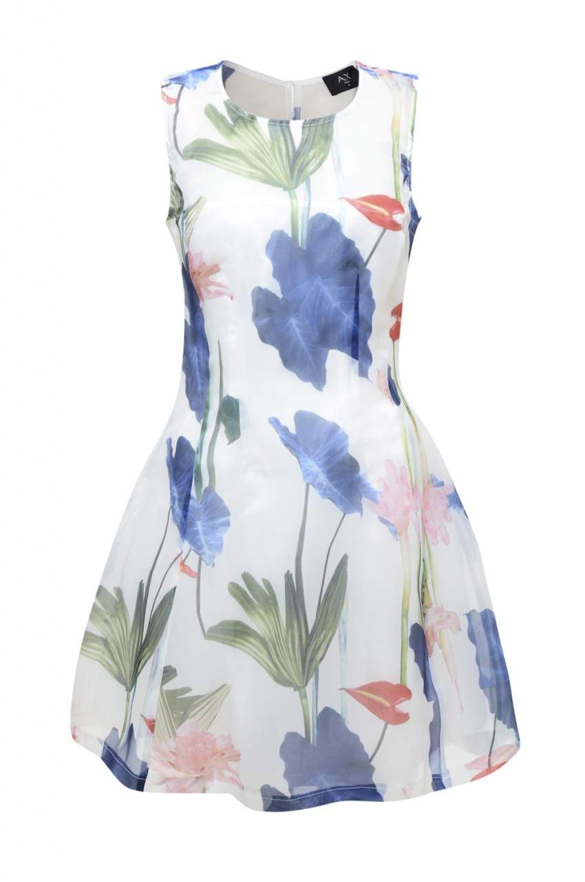 Kikodress - Sheer Floral Skater Dress